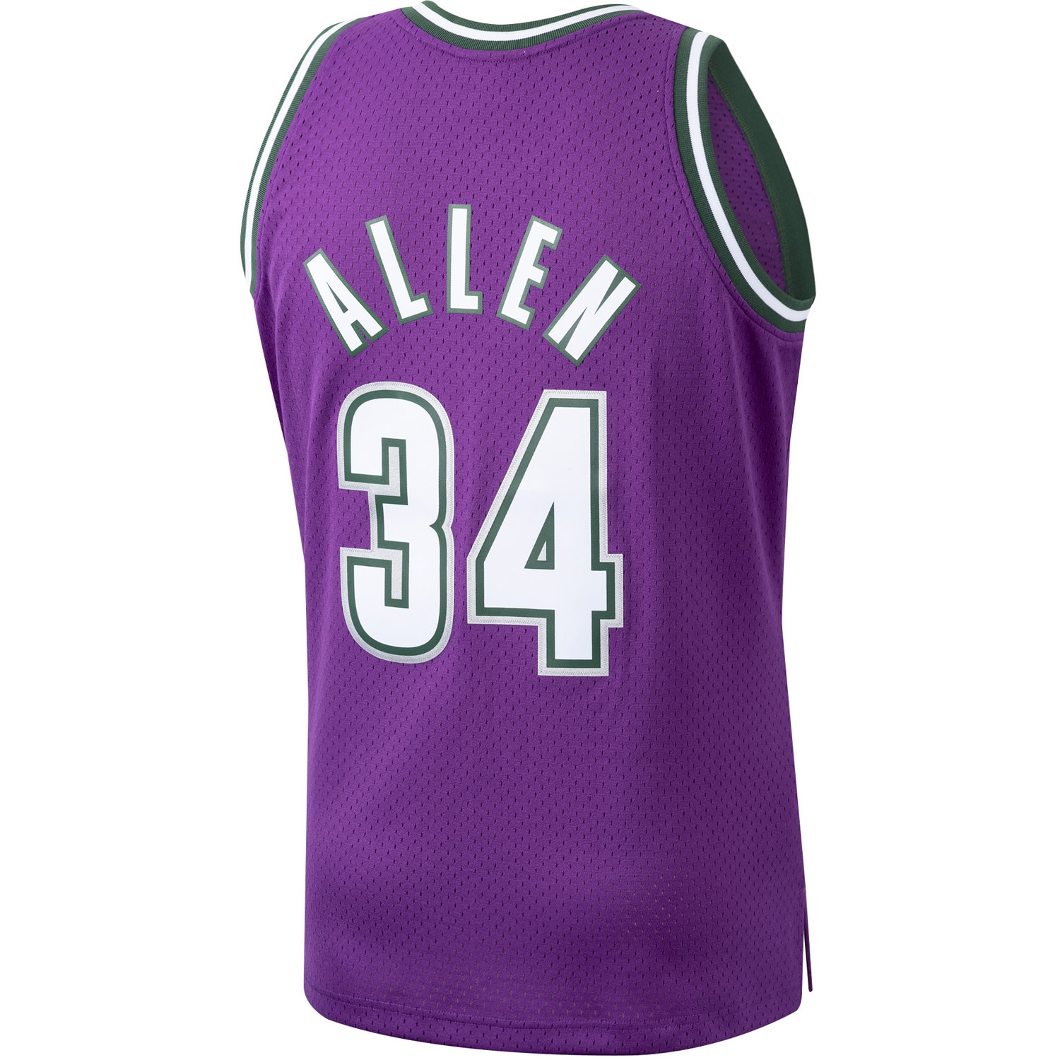 Ray Allen Milwaukee Bucks Mitchell & Ness 2000/01 Hardwood Classics Swingman Jersey – Purple Clowdercats
