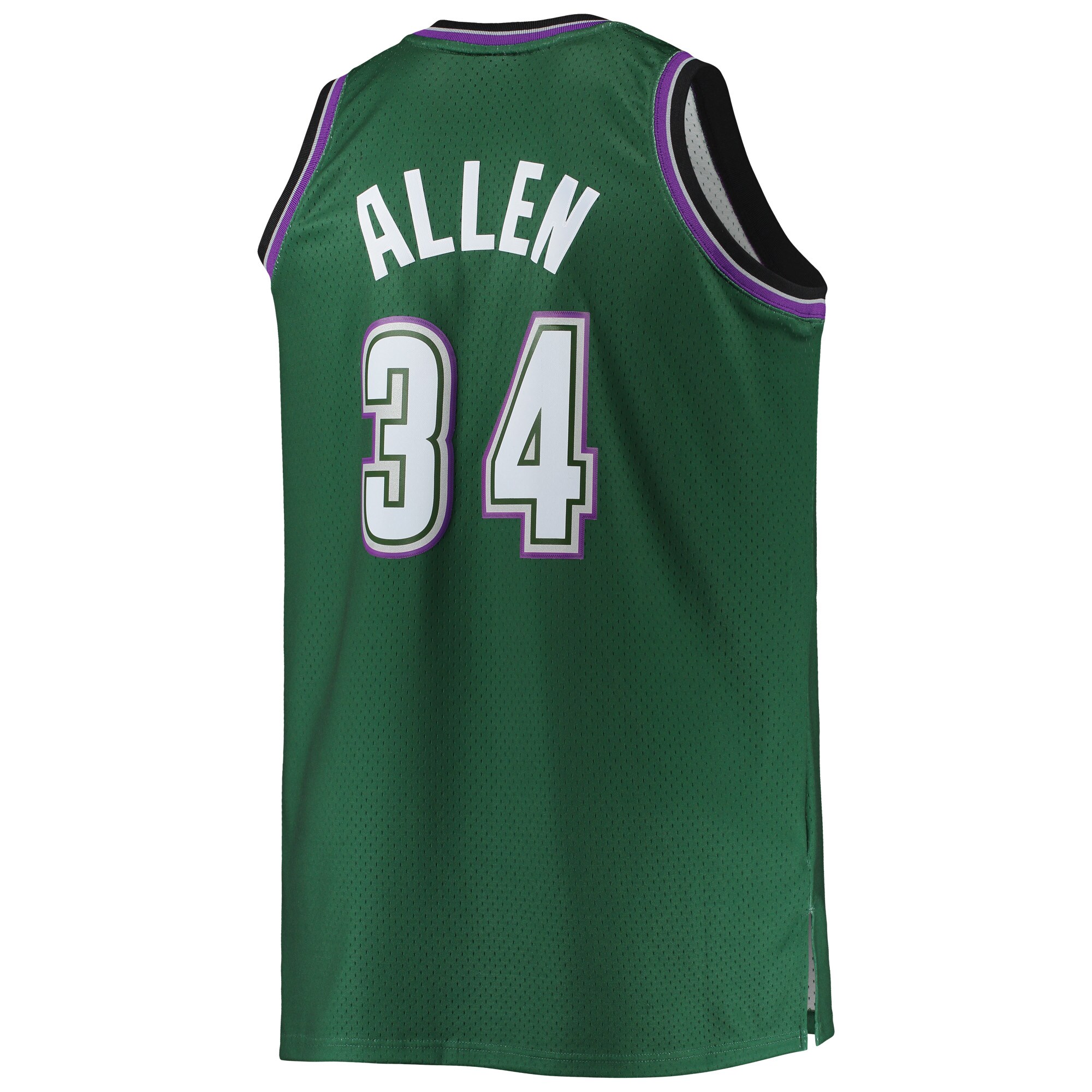 Ray Allen Milwaukee Bucks Mitchell & Ness Big & Tall 1996/97 Hardwood Classics Swingman Jersey – Hunter Green Clowdercats
