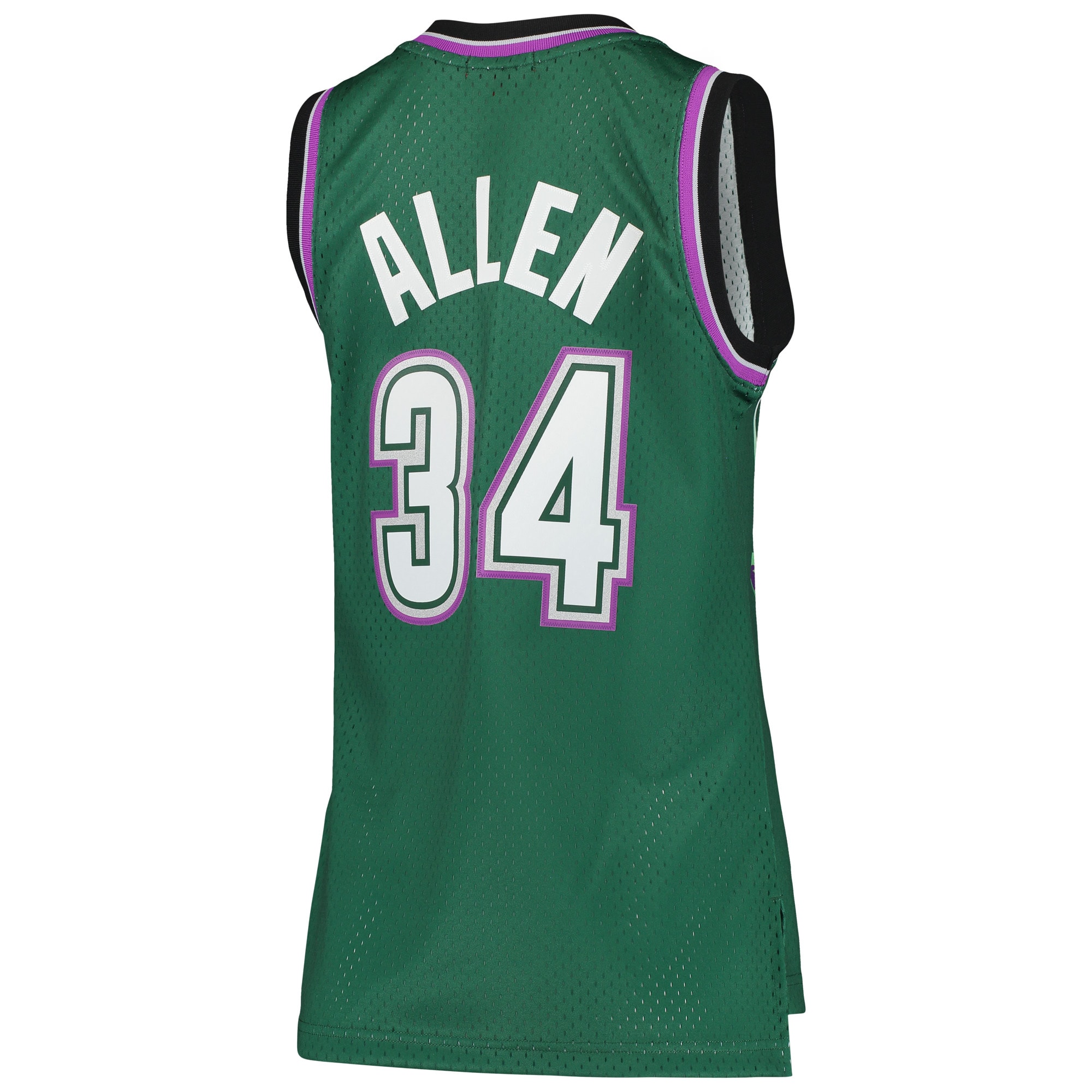Ray Allen Milwaukee Bucks Mitchell & Ness Women’s 1996/97 Hardwood Classics Swingman Jersey – Green Clowdercats