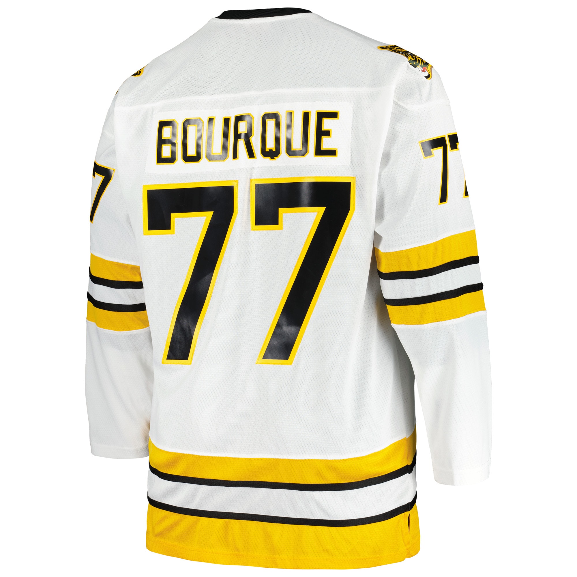 Ray Bourque Boston Bruins Mitchell & Ness Big & Tall Captain Patch Blue Line Player Jersey – White Clowdercats