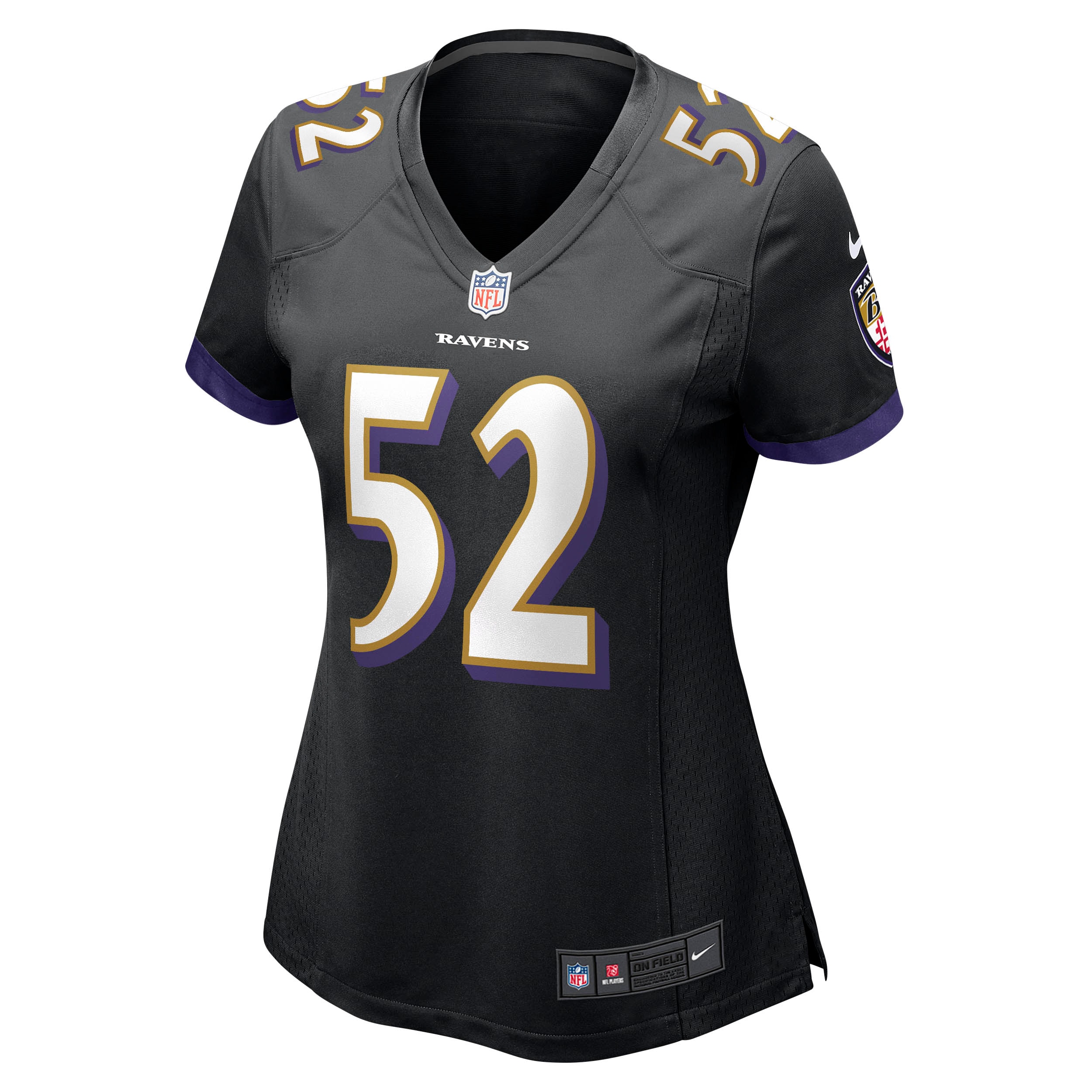 Ray Lewis Baltimore Ravens Nike Women’s Retired Player Jersey – Black Clowdercats