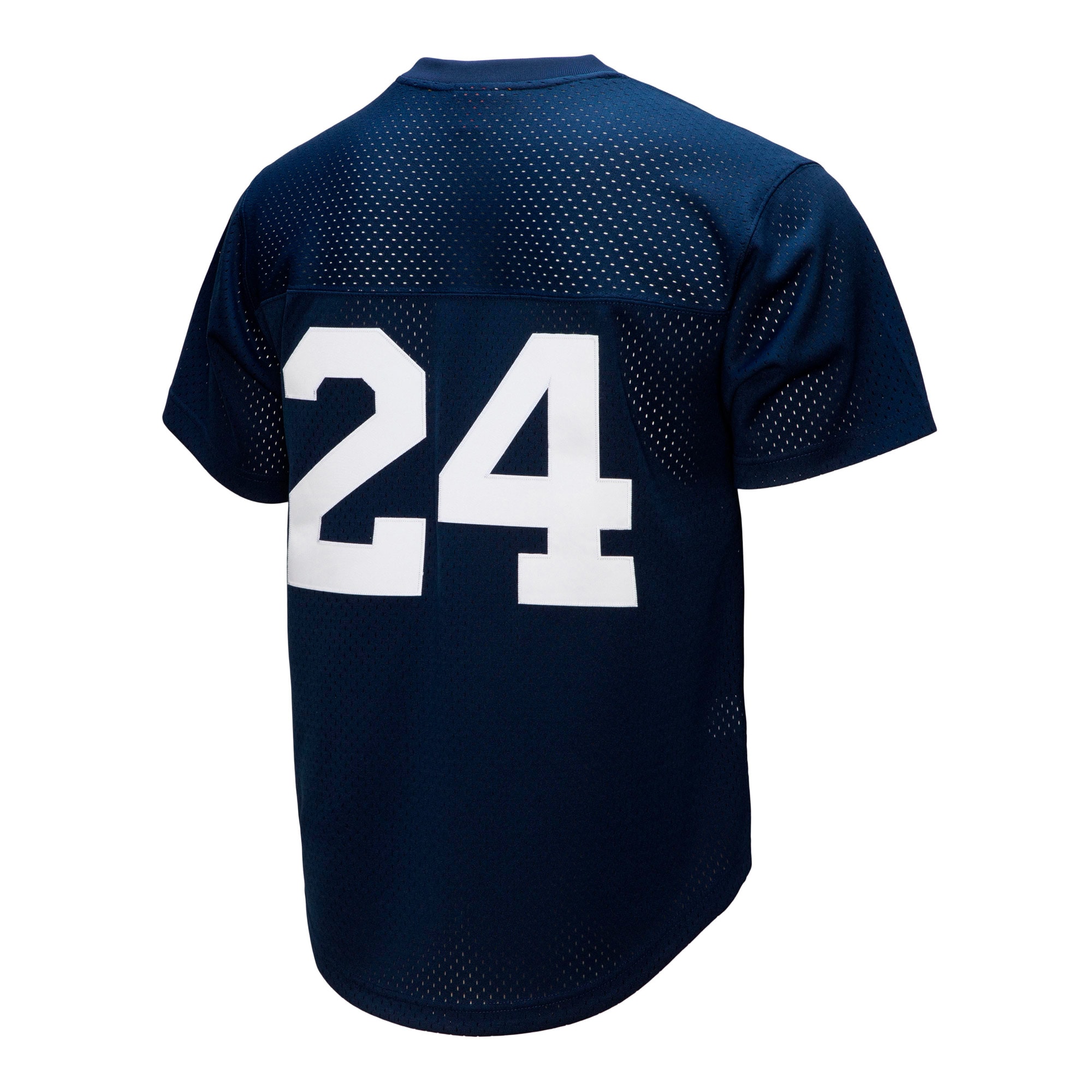 Rickey Henderson New York Yankees Mitchell & Ness Cooperstown Collection Mesh Batting Practice Button-Up Jersey – Navy