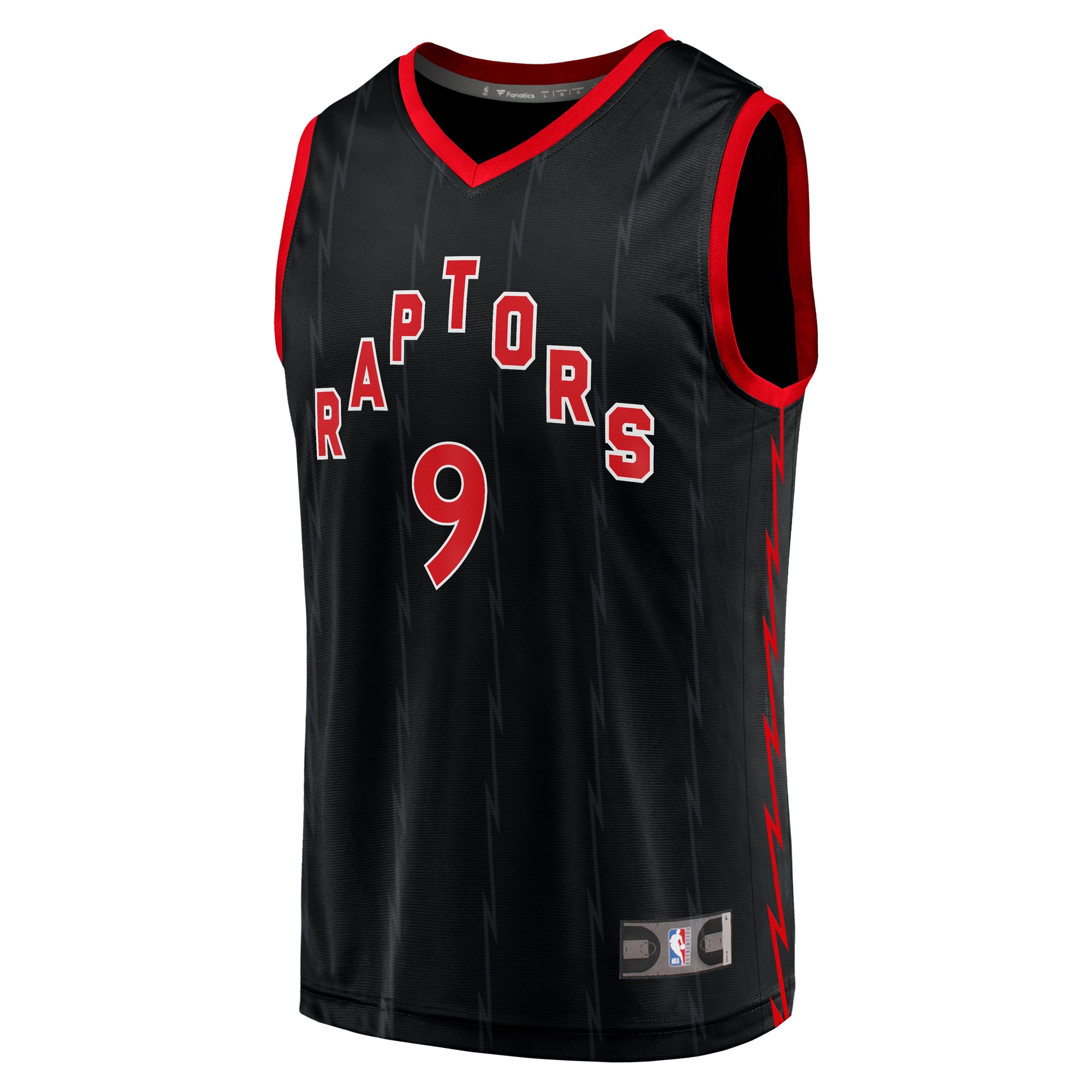 RJ Barrett Toronto Raptors Fanatics Fast Break Player Jersey – Statement Edition – Black Clowdercats