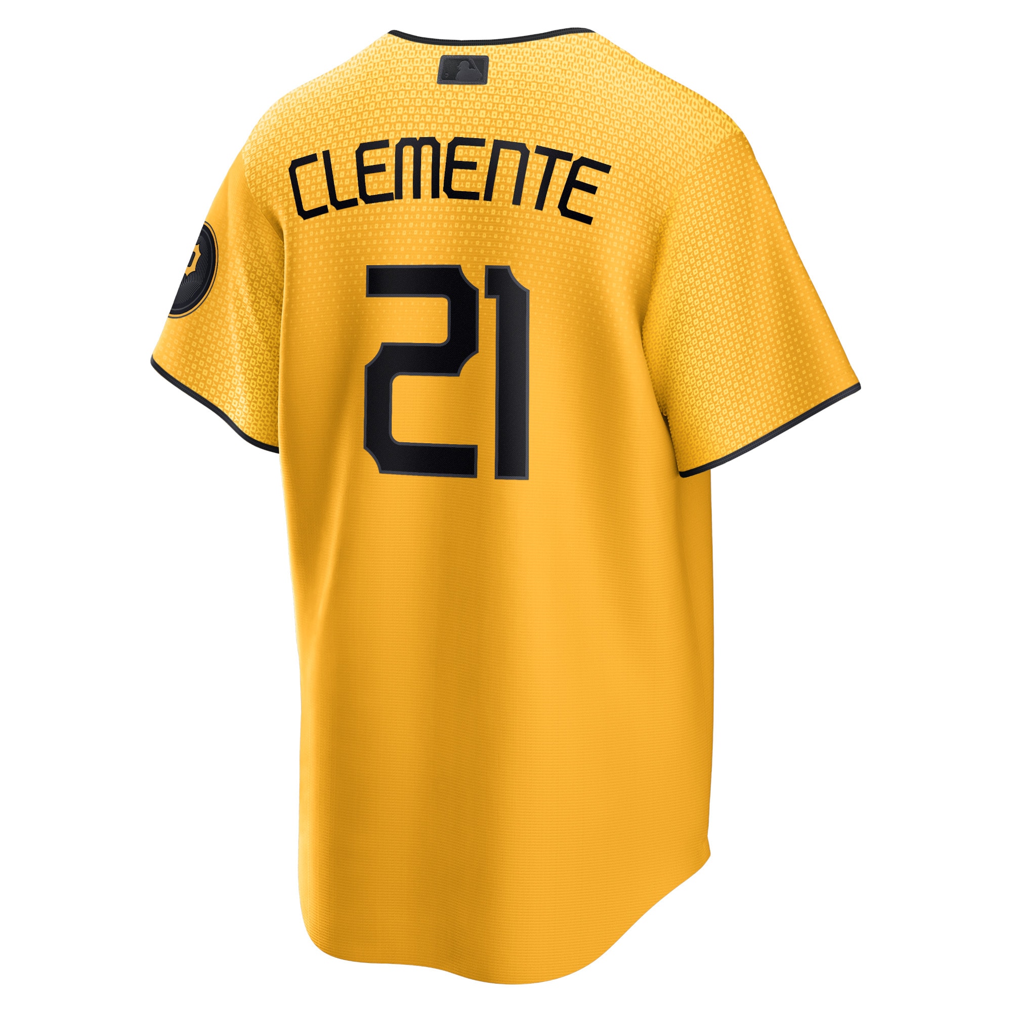 Roberto Clemente Pittsburgh Pirates Nike City Connect Replica Player Jersey – Gold