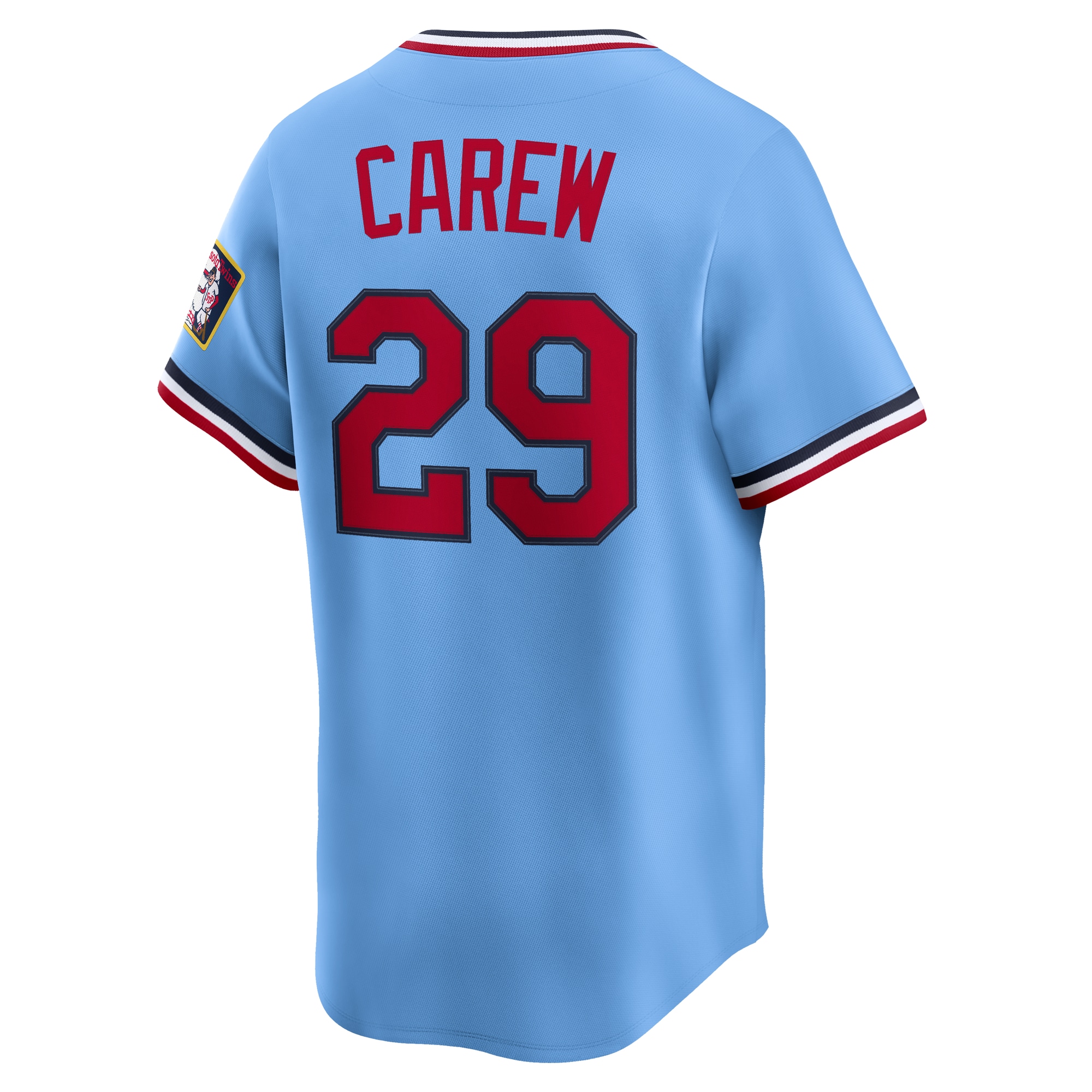 Rod Carew Minnesota Twins Nike Throwback Cooperstown Collection Limited Jersey – Light Blue
