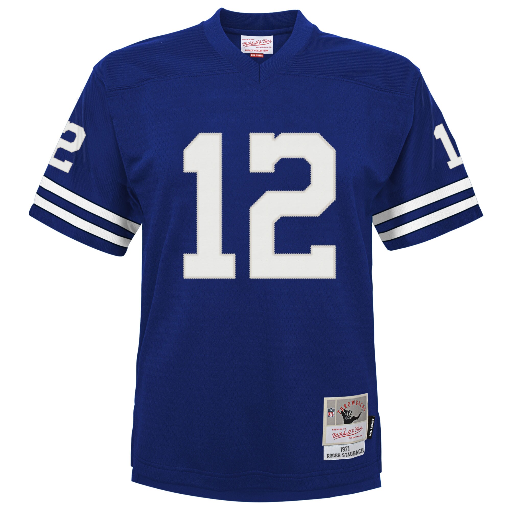 Roger Staubach Dallas Cowboys Mitchell & Ness Infant 1971 Retired Legacy Jersey – Navy Clowdercats