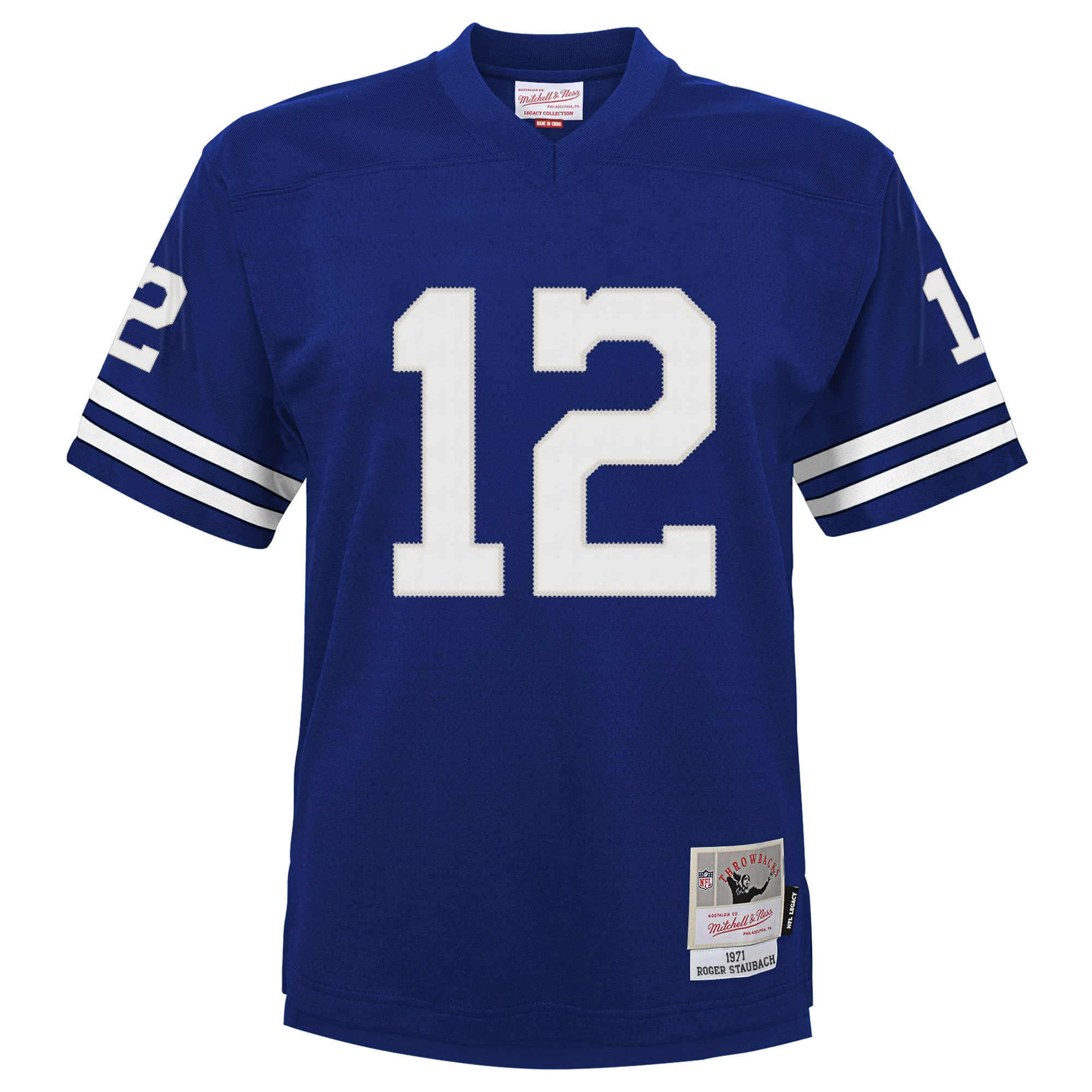 Roger Staubach Dallas Cowboys Mitchell & Ness Preschool 1971 Retired Player Legacy Jersey – Navy Clowdercats
