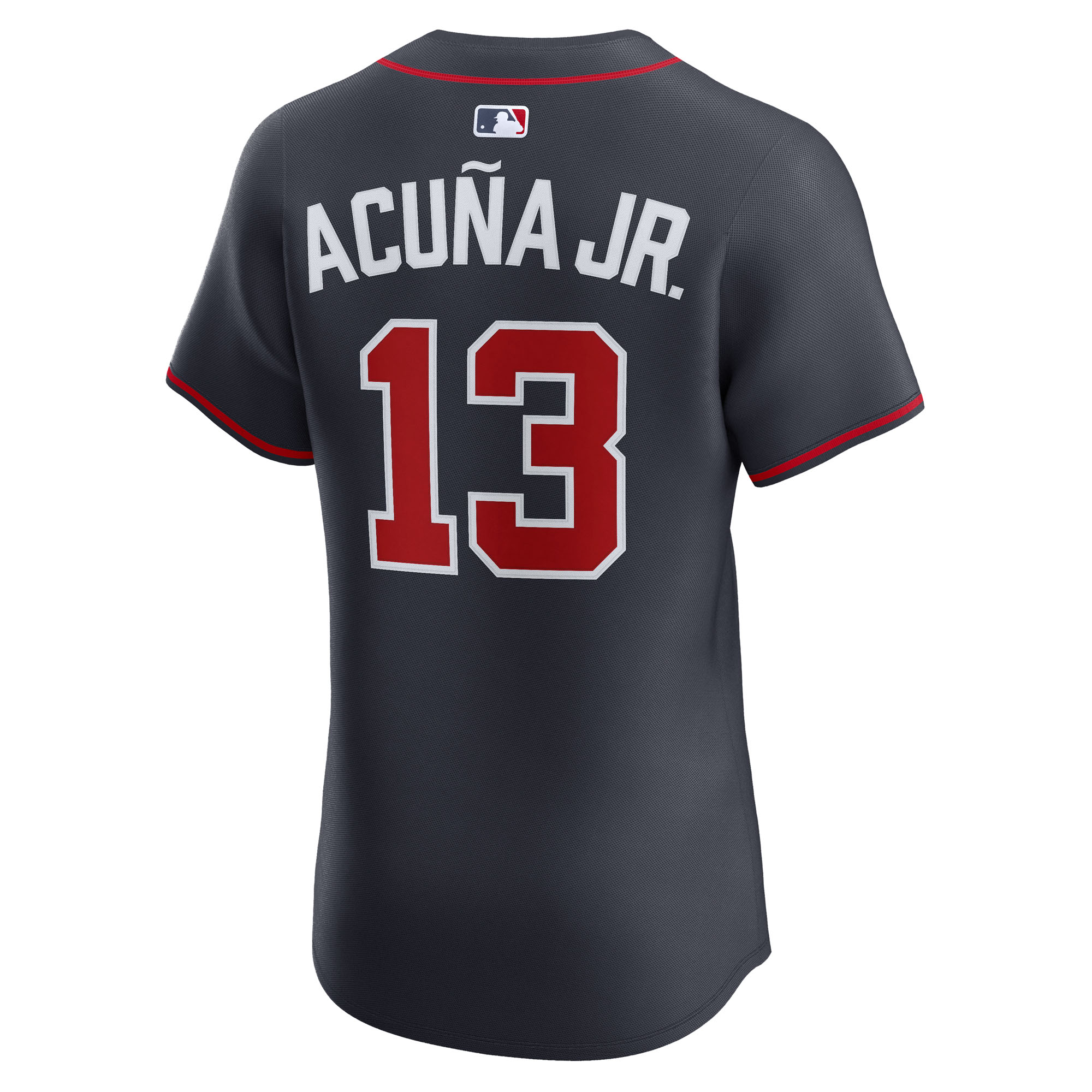 Ronald Acuña Jr. Atlanta Braves Nike Alternate Elite Jersey – Navy