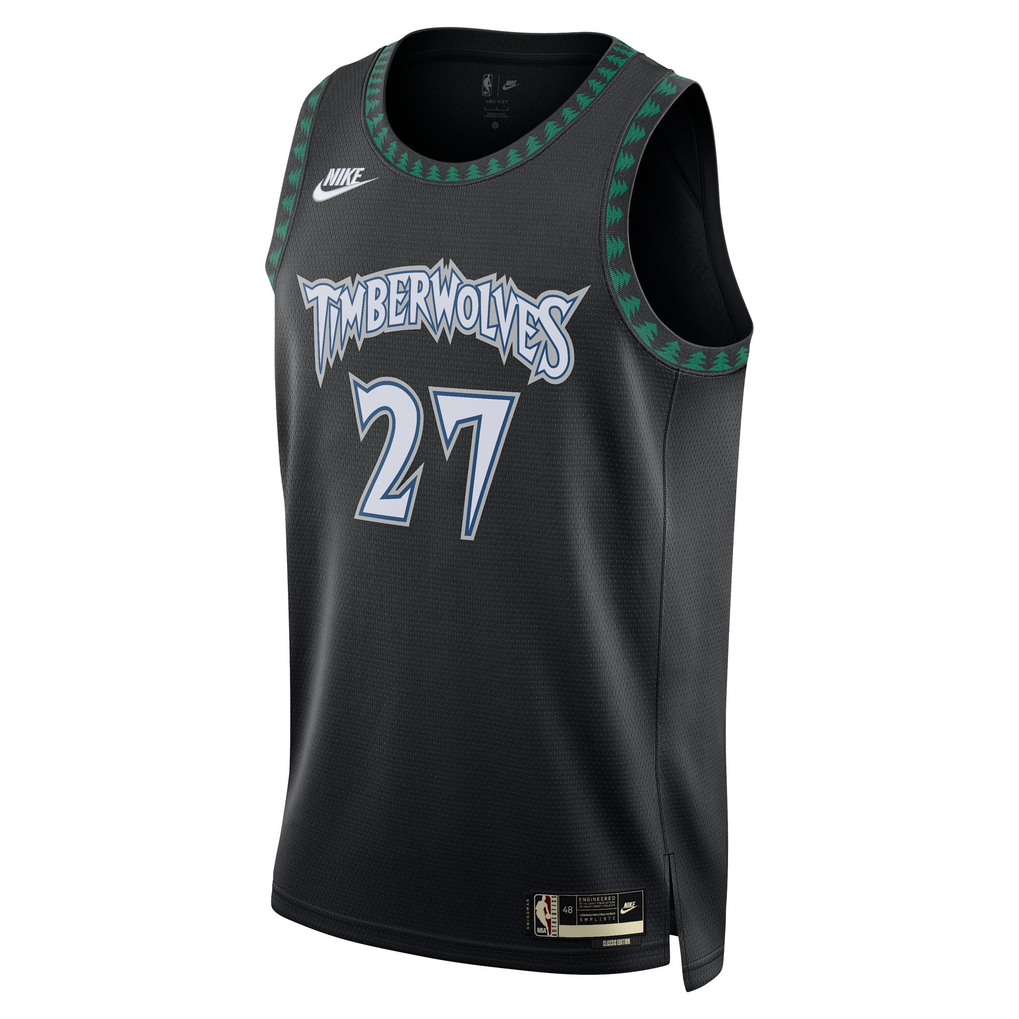 Rudy Gobert Minnesota Timberwolves Nike Unisex Swingman Jersey – Classic Edition – Black Clowdercats