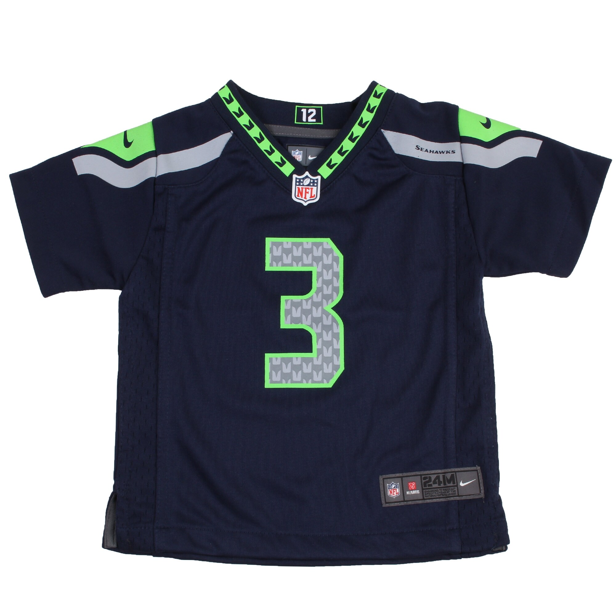 Russell Wilson Seattle Seahawks Nike Infant Team Color Game Jersey – College Navy Clowdercats