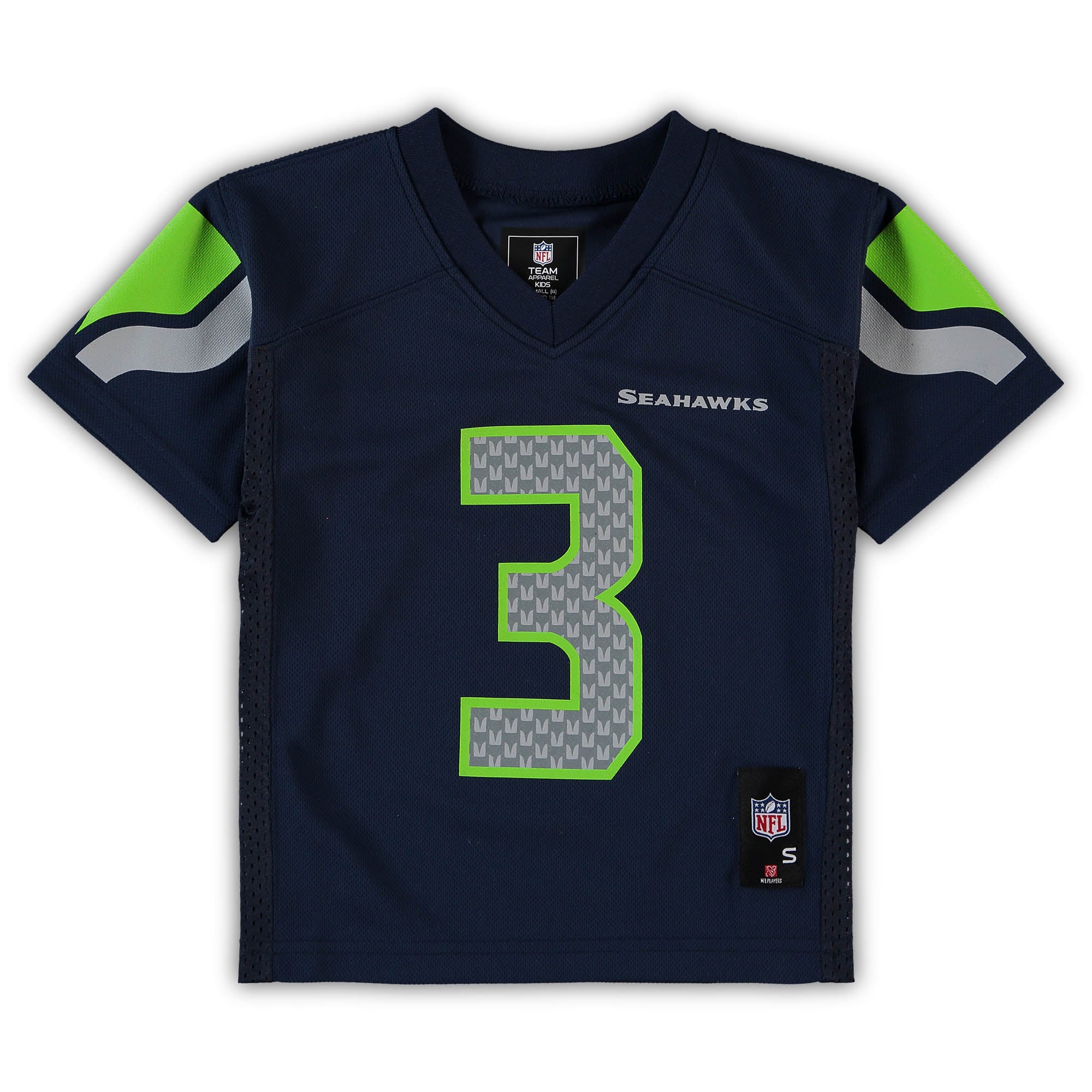 Russell Wilson Seattle Seahawks Preschool Replica Player Jersey – College Navy Clowdercats
