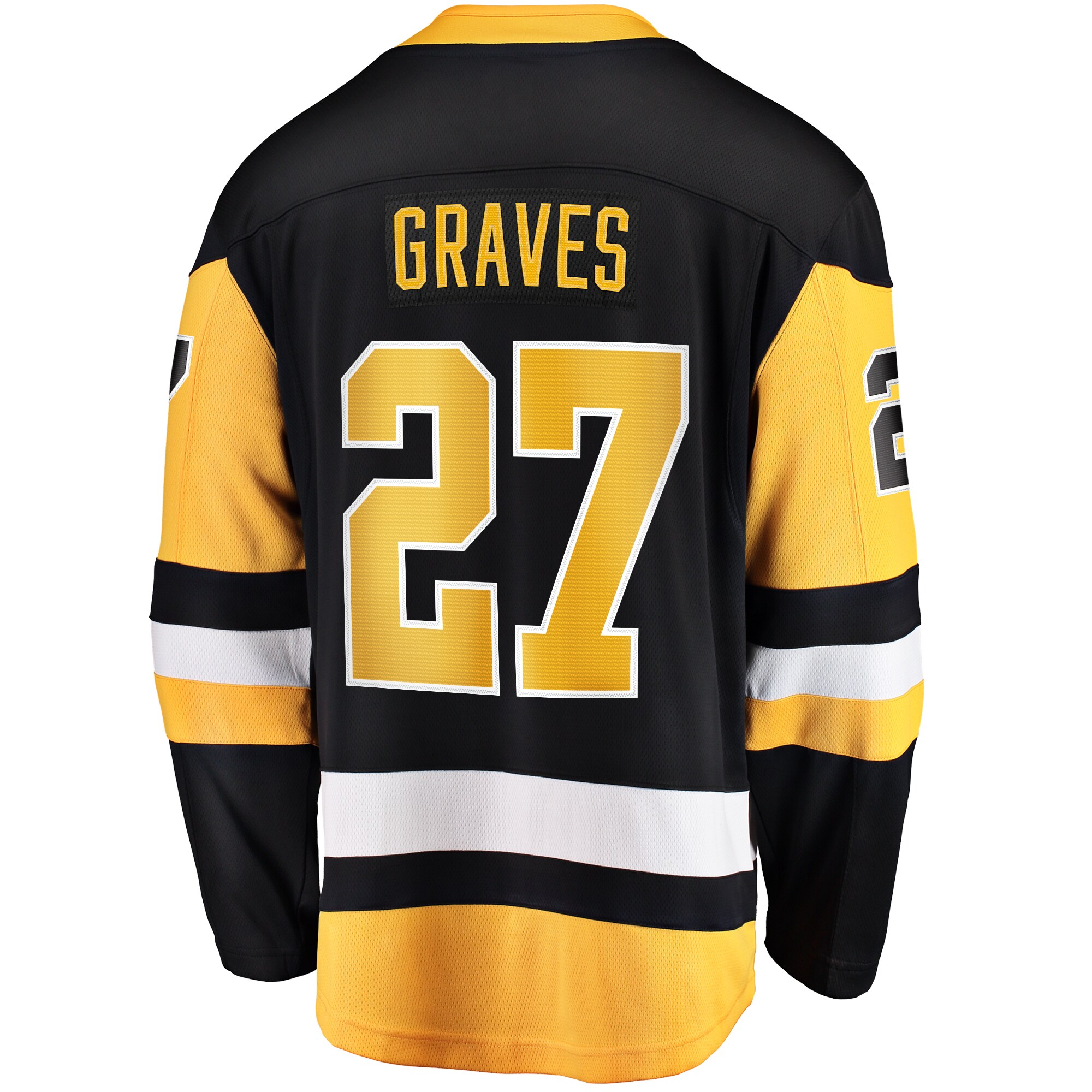 Ryan Graves Pittsburgh Penguins Fanatics Home Breakaway Jersey – Black Clowdercats