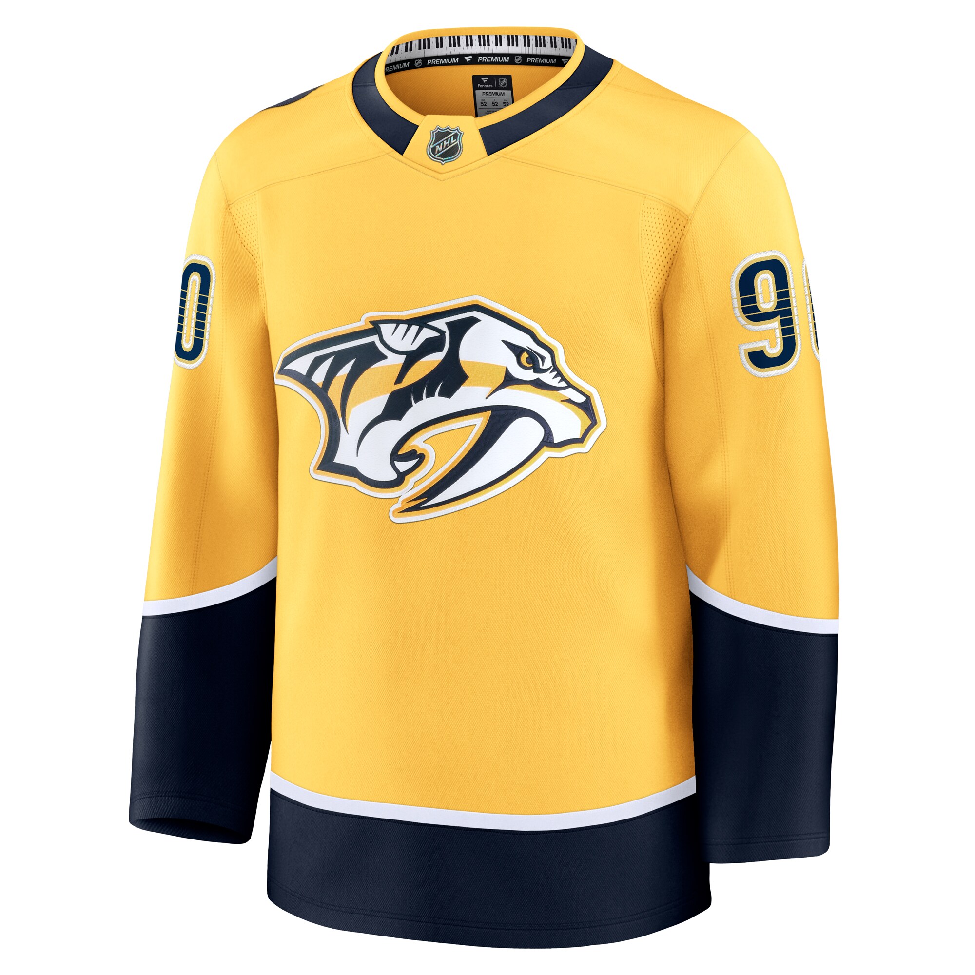 Ryan O’Reilly Nashville Predators Fanatics Home Premium Jersey – Yellow Clowdercats