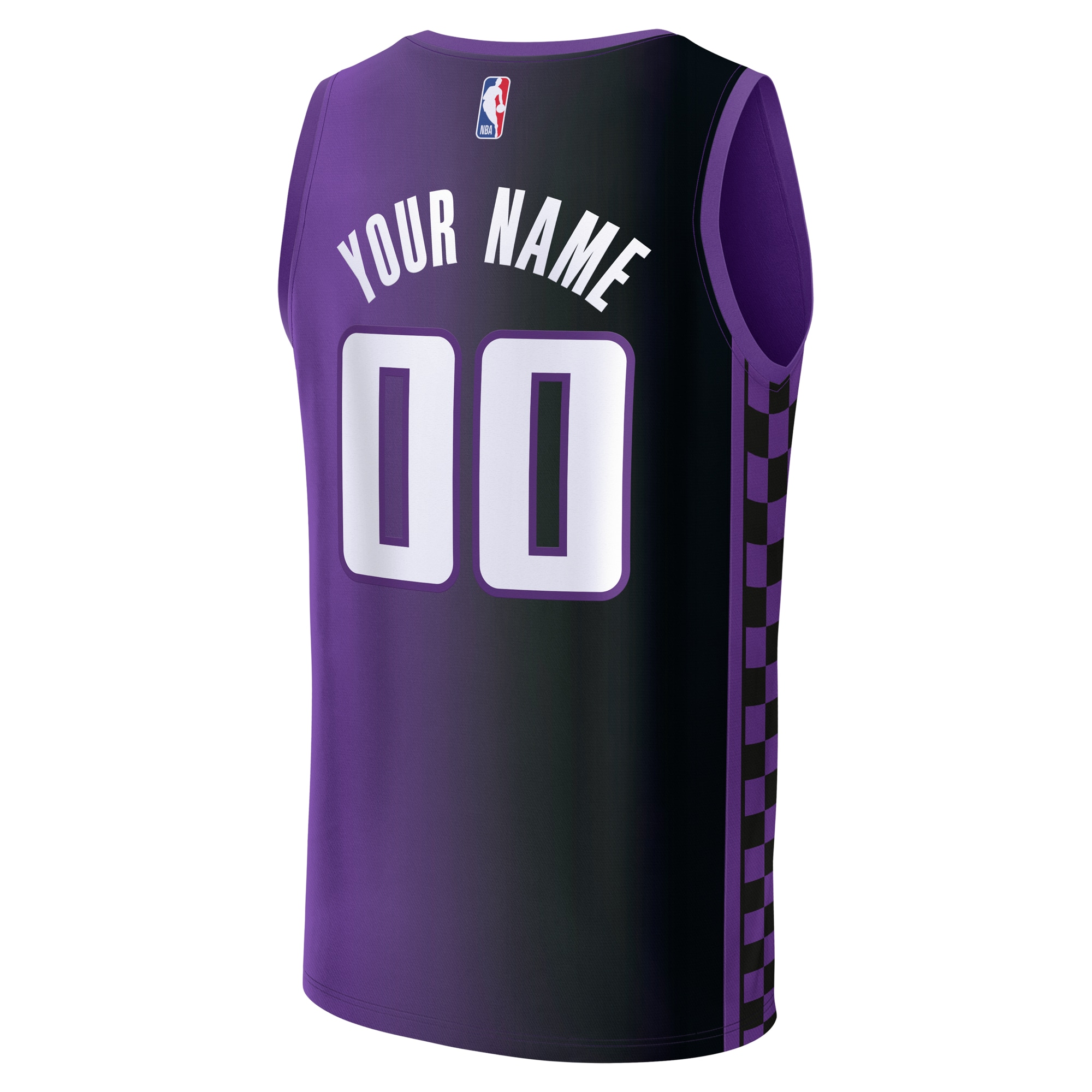 Sacramento Kings Fanatics Youth Fast Break Custom Replica Jersey – Purple – Statement Edition Clowdercats
