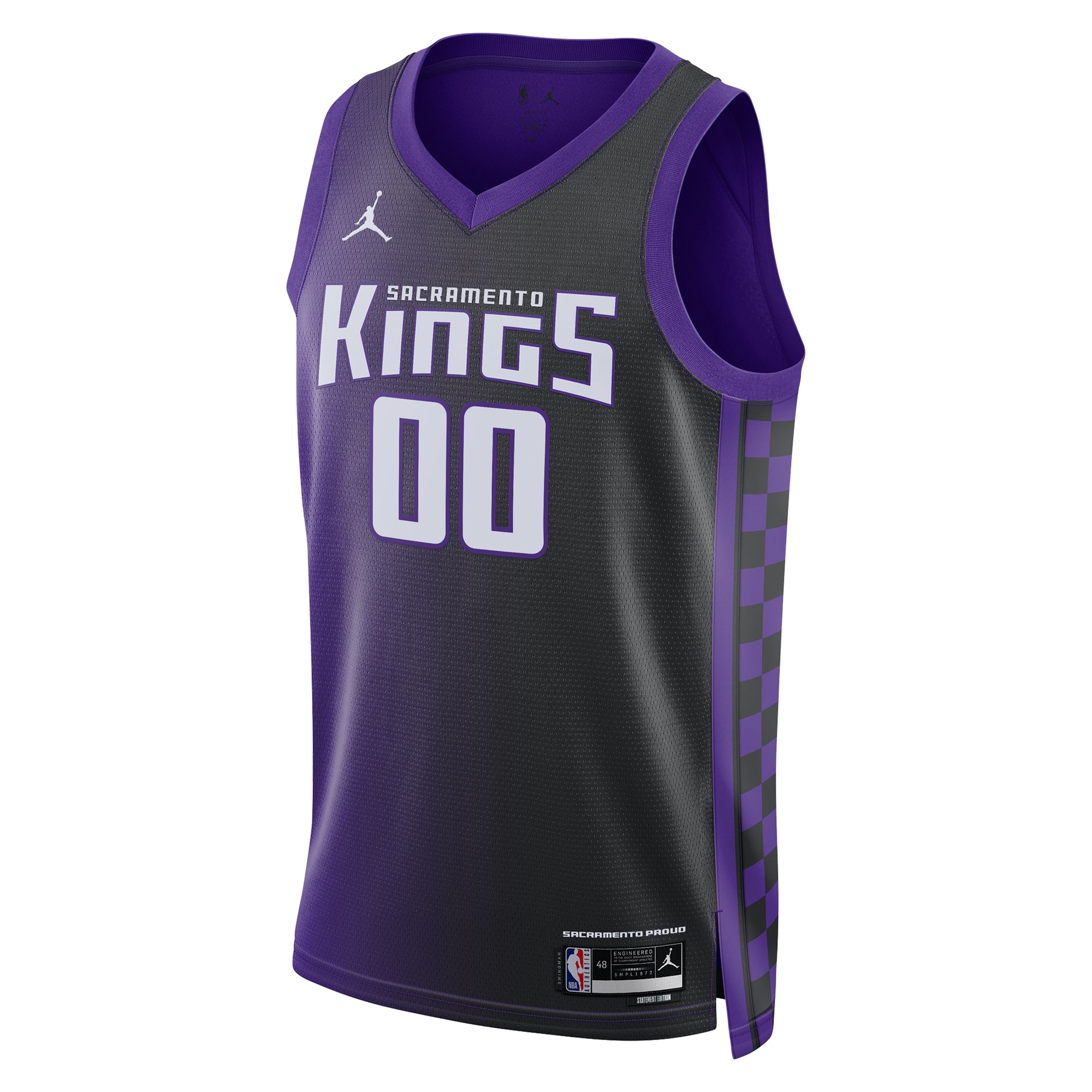 Sacramento Kings Jordan Brand Unisex Swingman Custom Jersey – Statement Edition – Purple Clowdercats