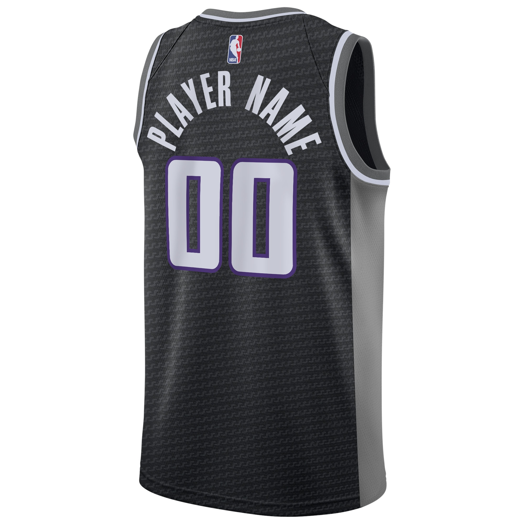 Sacramento Kings Nike Swingman Custom Jersey Black – Statement Edition Clowdercats