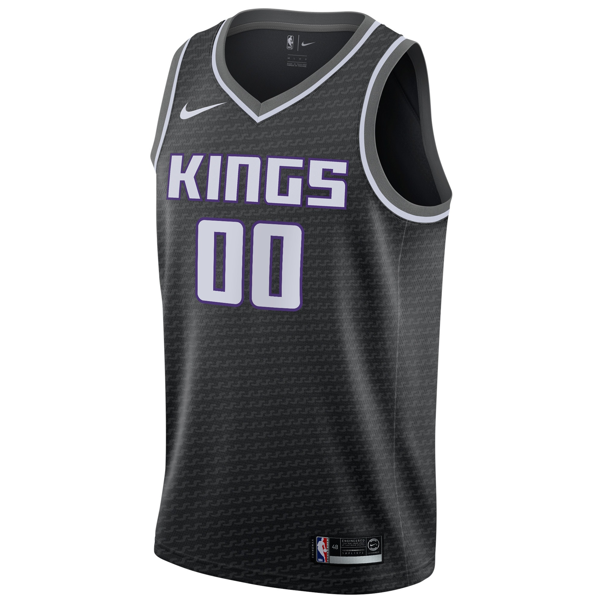 Sacramento Kings Nike Swingman Custom Jersey Black – Statement Edition Clowdercats