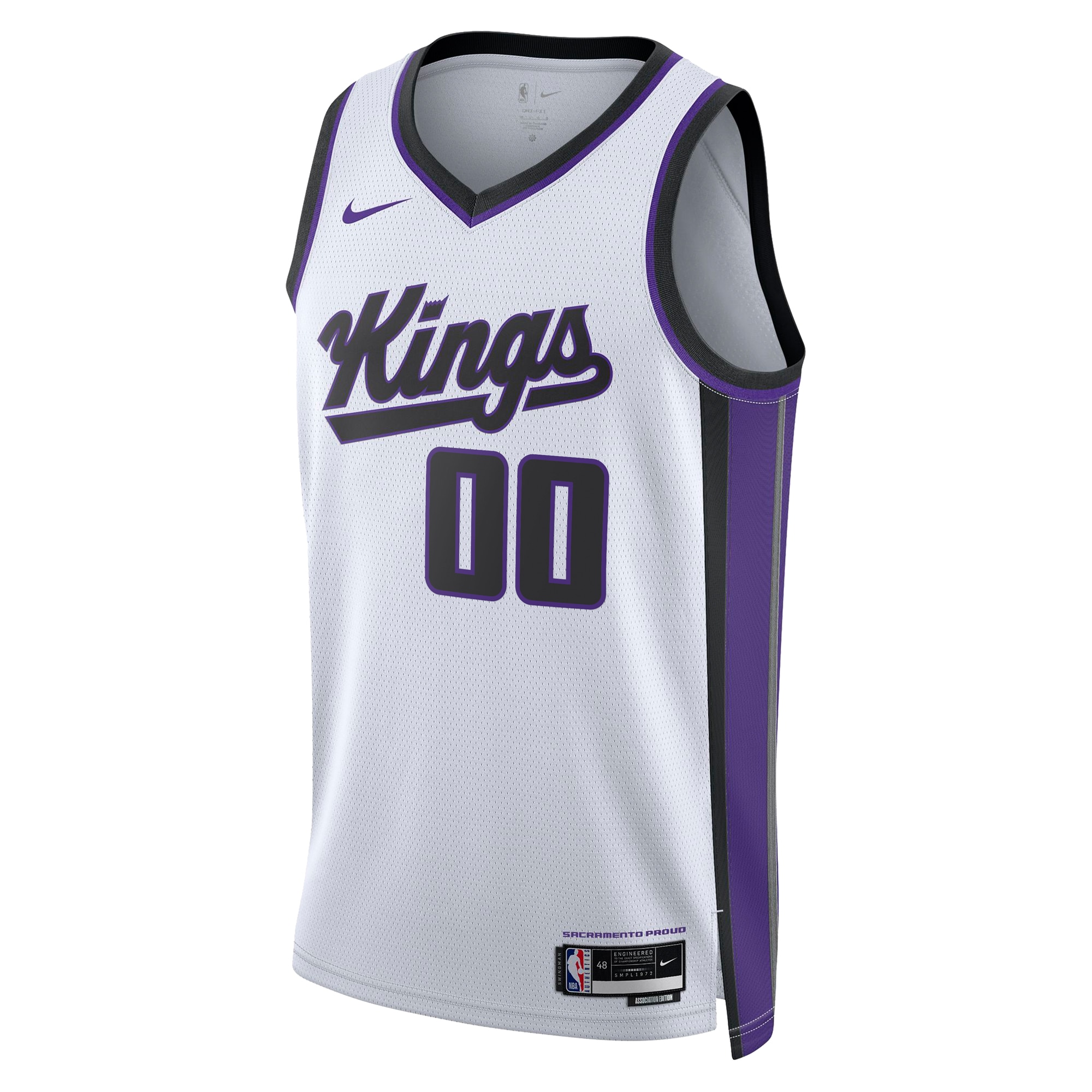 Sacramento Kings Nike Unisex Swingman Custom Jersey – Association Edition – White Clowdercats