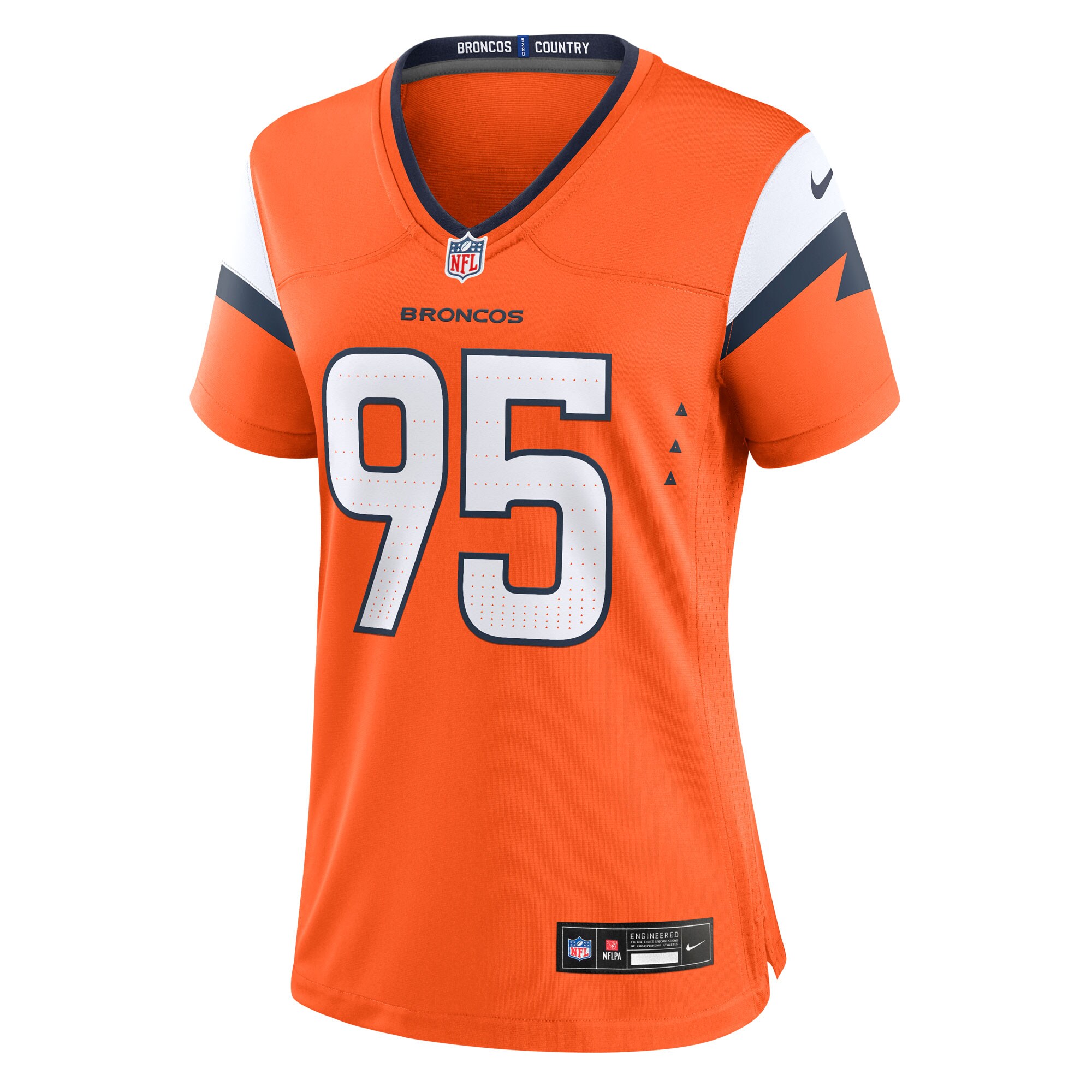 Sai’vion Jones Denver Broncos Nike Women’s Team Game Jersey – Orange Clowdercats