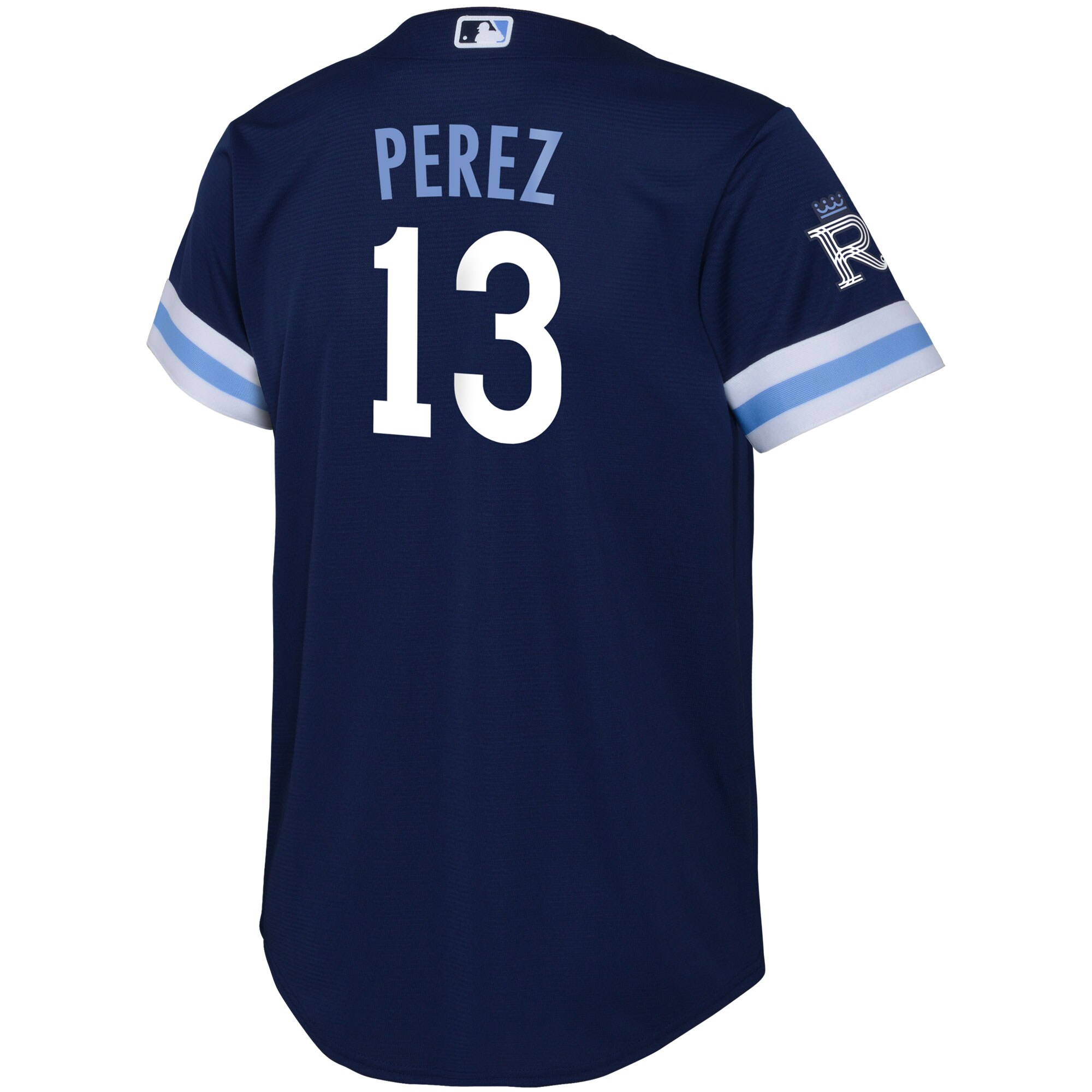 Salvador Perez Kansas City Royals Nike Toddler City Connect Replica Player Jersey – Navy