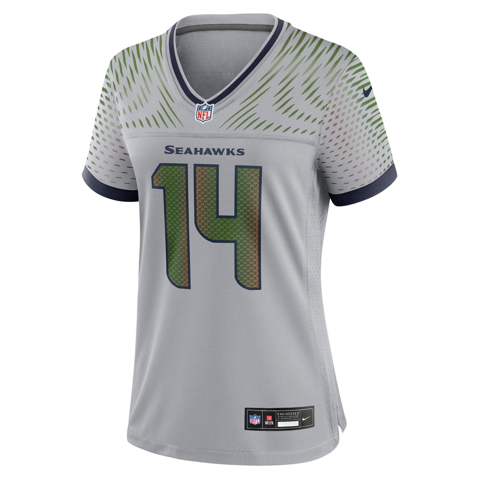 Sam Darnold Seattle Seahawks Nike Women’s 2025 Rivalries Collection Game Jersey – Wolf Gray Clowdercats
