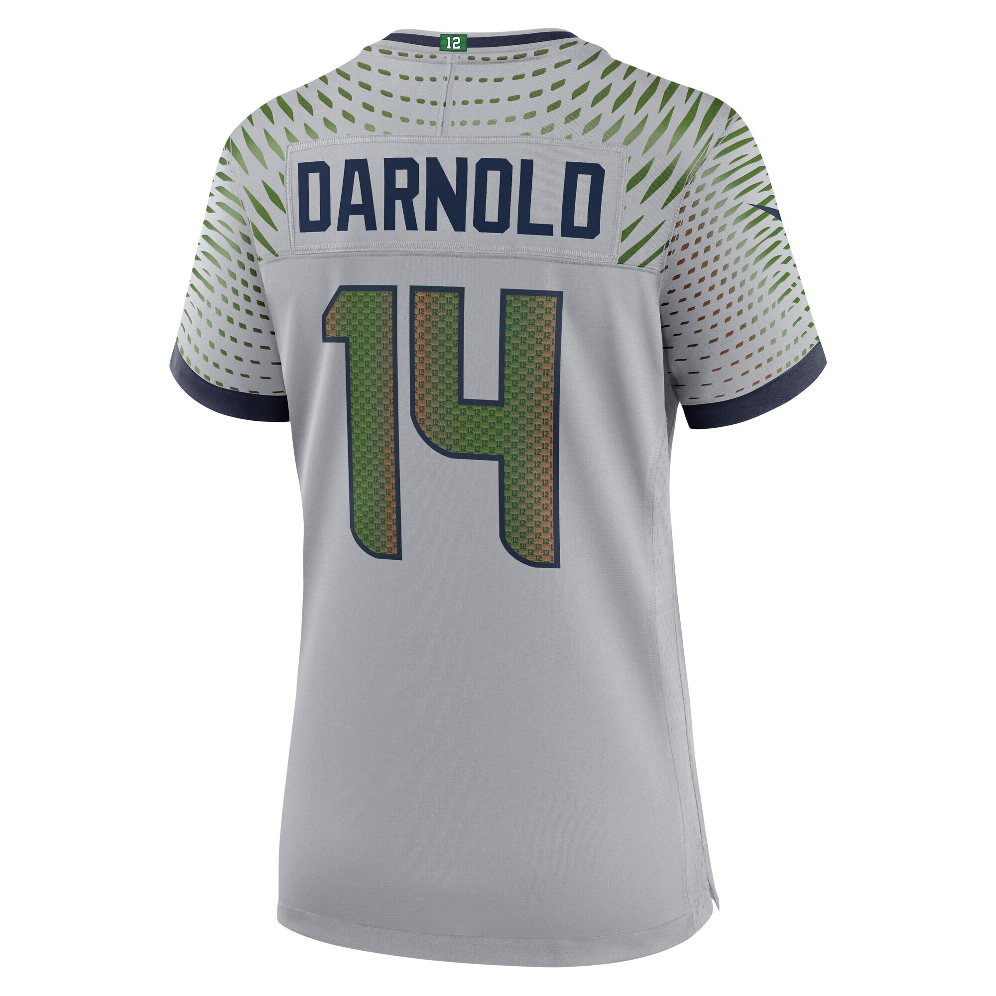 Sam Darnold Seattle Seahawks Nike Women’s 2025 Rivalries Collection Game Jersey – Wolf Gray Clowdercats