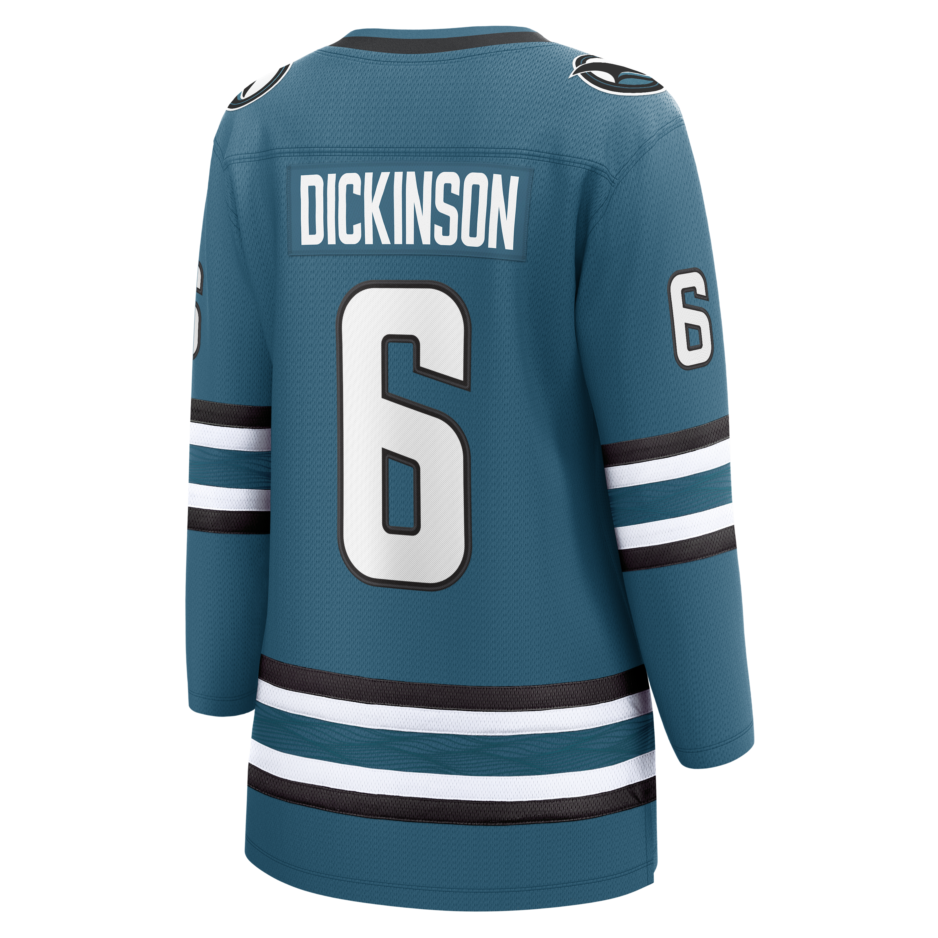 Sam Dickinson San Jose Sharks Fanatics Women’s Home Breakaway Jersey – Teal Clowdercats