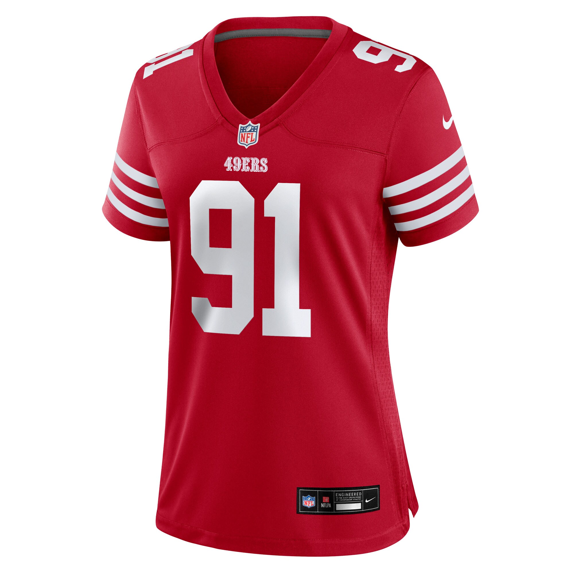 Sam Okuayinonu San Francisco 49ers Nike Women’s Team Game Jersey – Scarlet Clowdercats