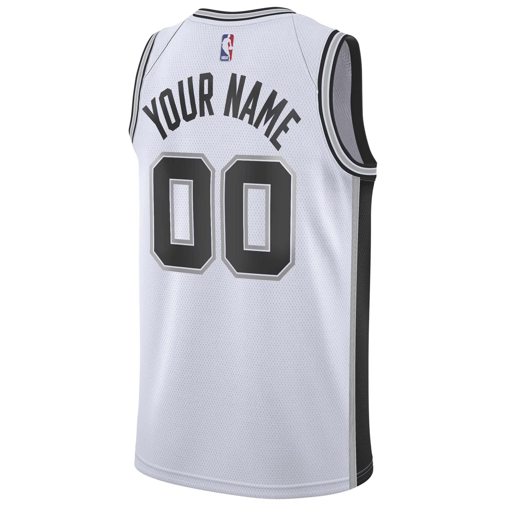 San Antonio Spurs Nike Custom Swingman Jersey White – Association Edition Clowdercats