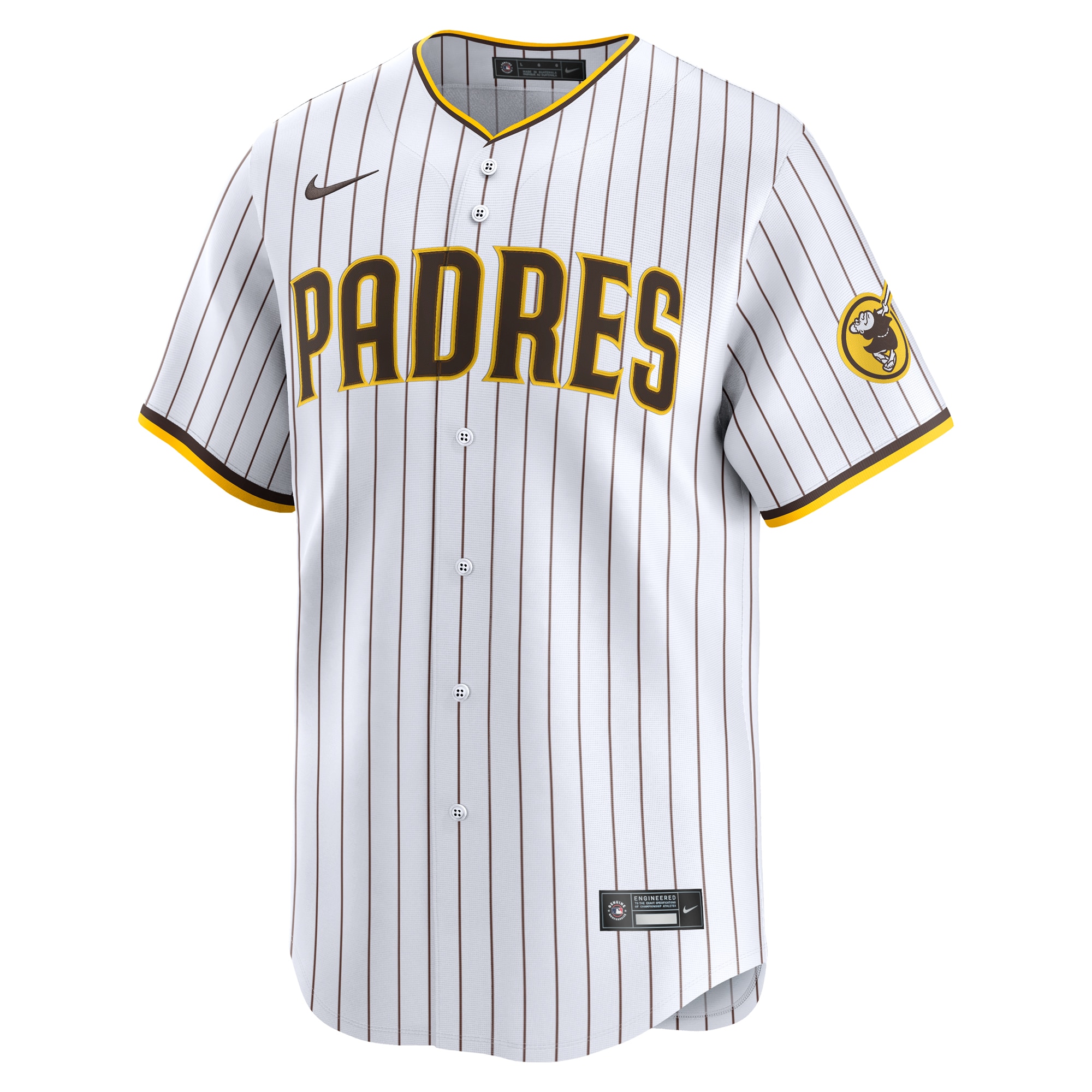 San Diego Padres Nike Home Limited Custom Jersey – White