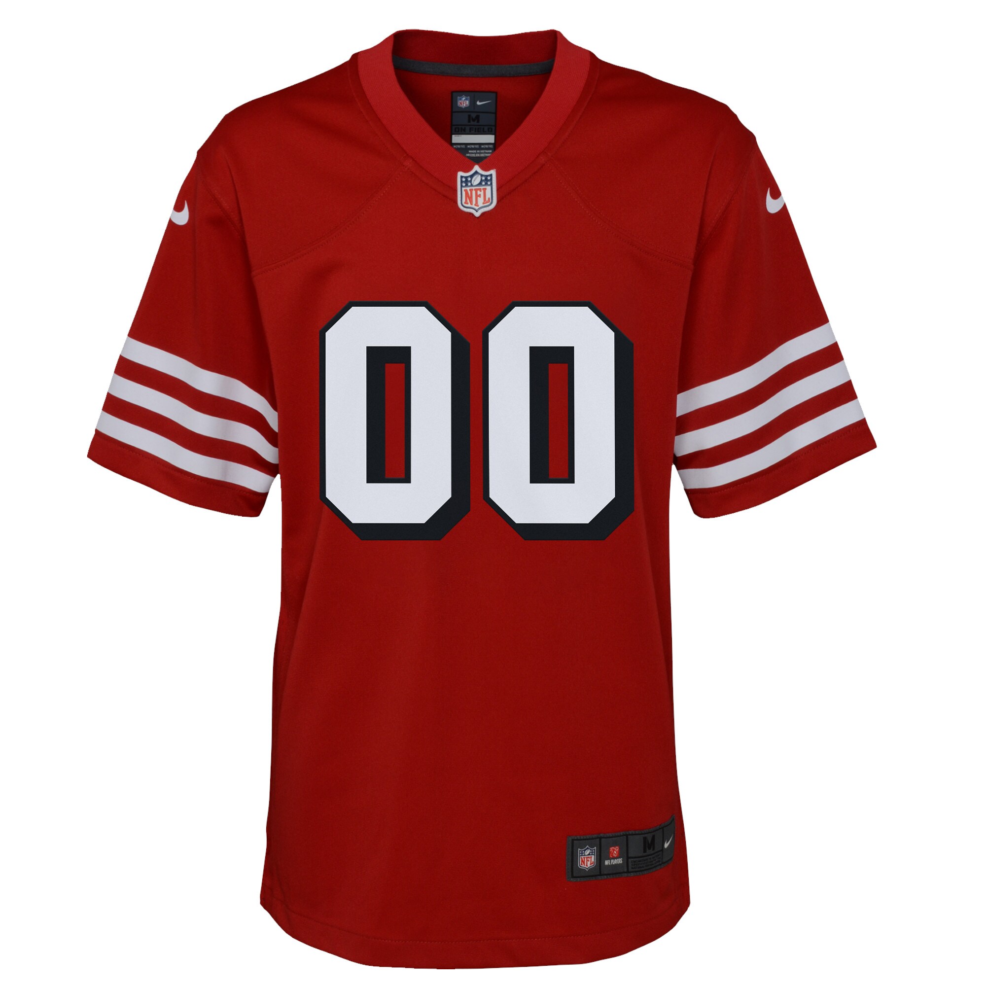 San Francisco 49ers Nike Youth Alternate Custom Game Jersey – Scarlet Clowdercats