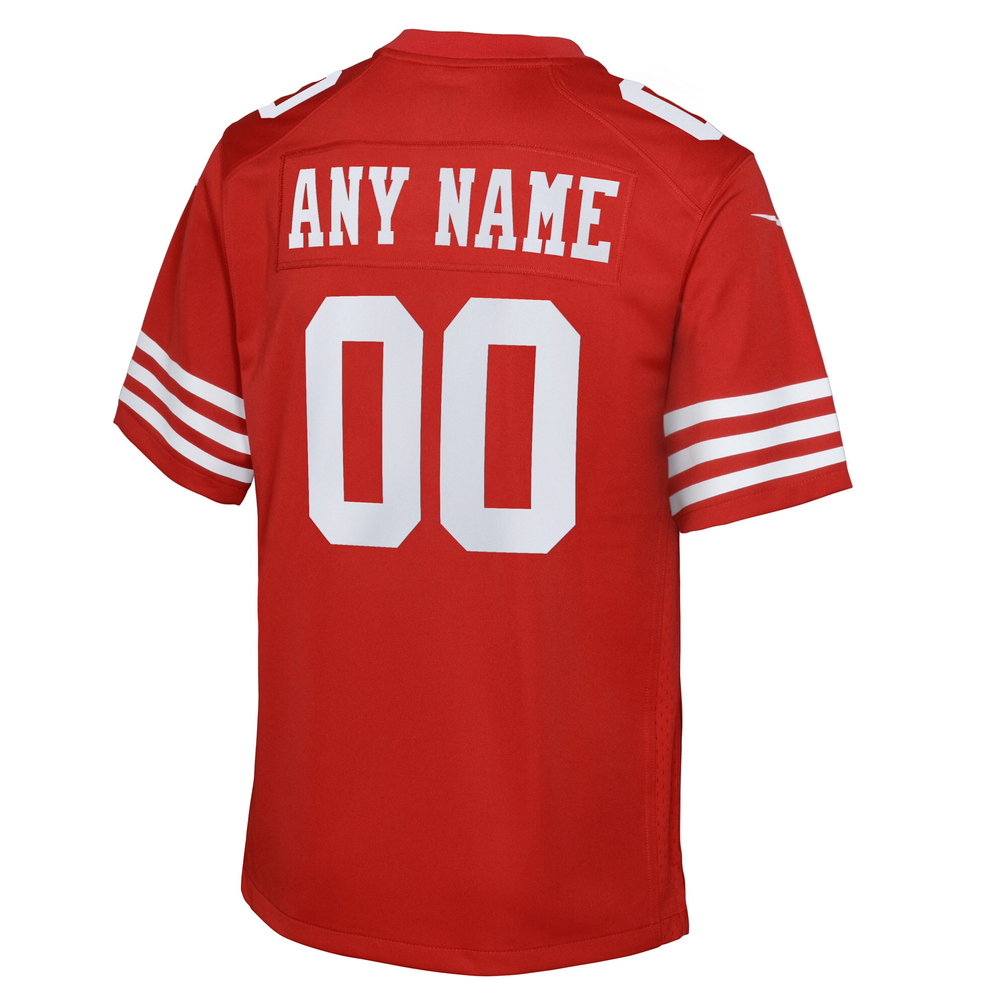 San Francisco 49ers Nike Youth Game Custom Jersey – Scarlet Clowdercats