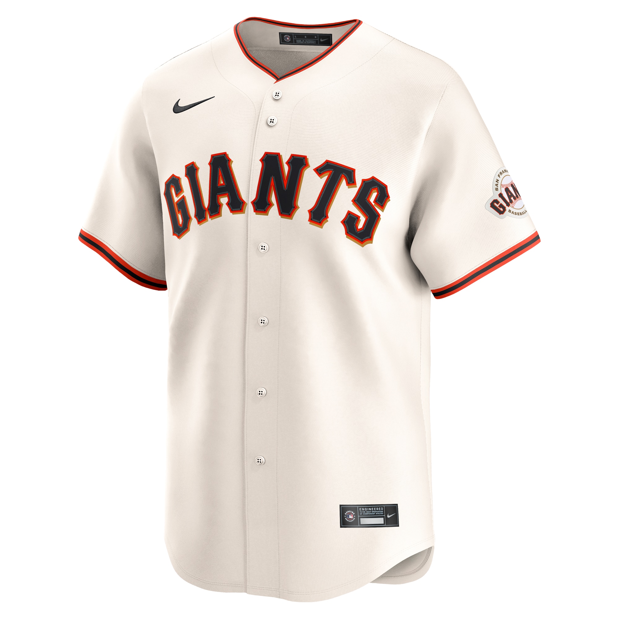 San Francisco Giants Nike Home Limited Custom Jersey – Cream