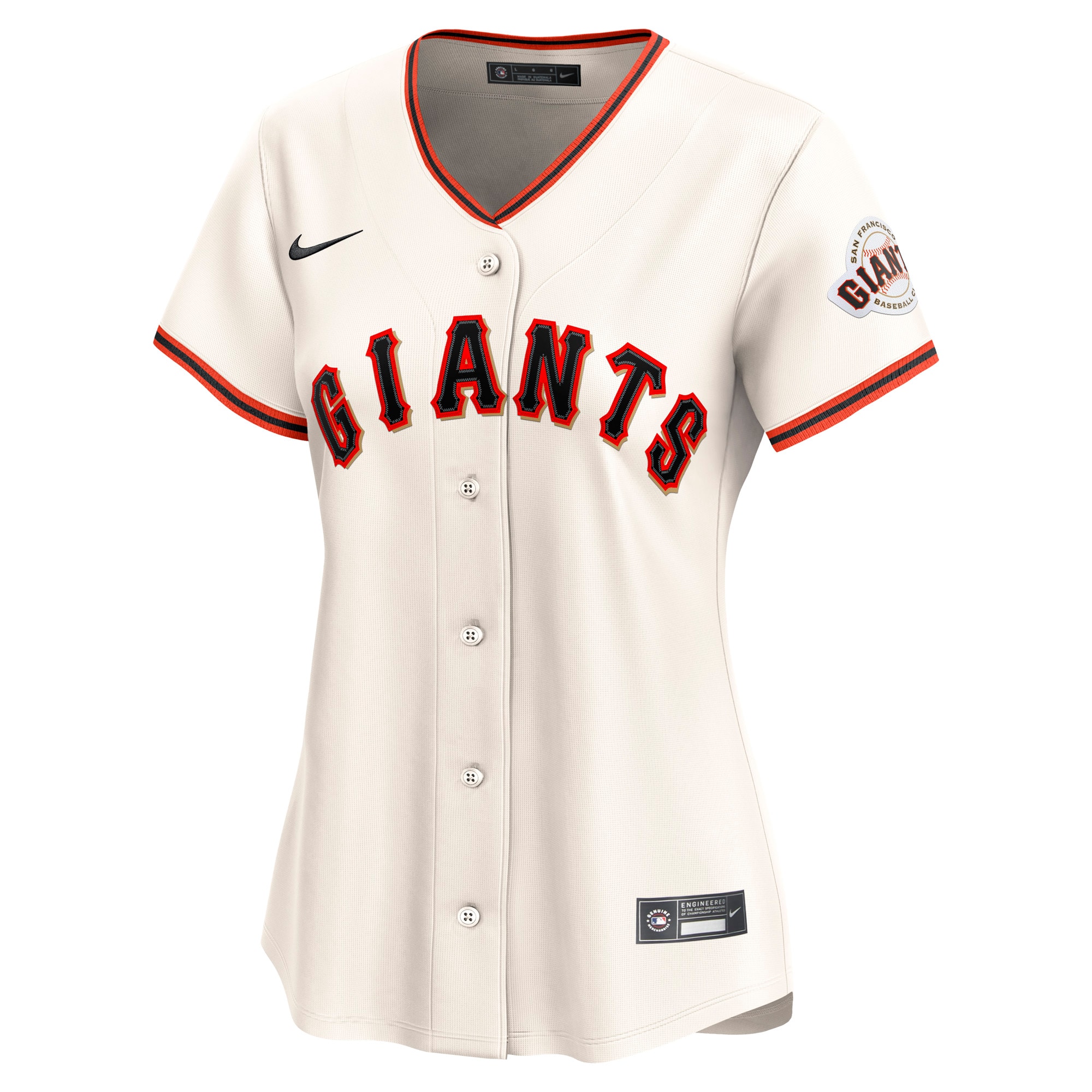 San Francisco Giants Nike Women’s Home Limited Custom Jersey – Cream