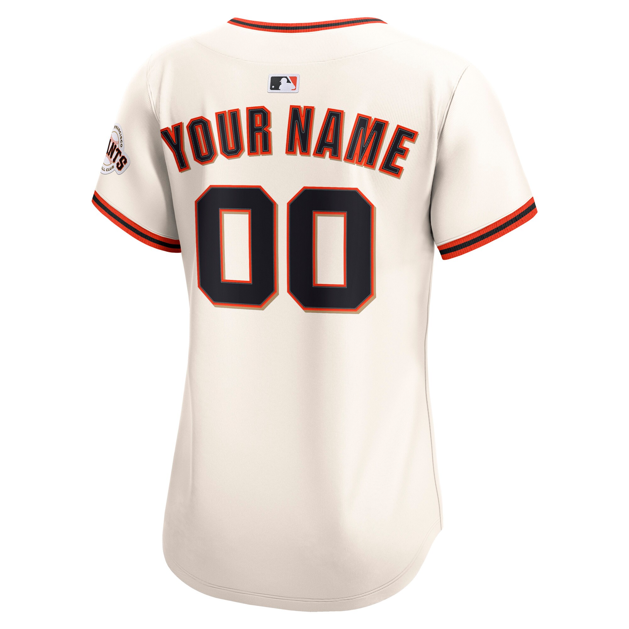 San Francisco Giants Nike Women’s Home Limited Custom Jersey – Cream