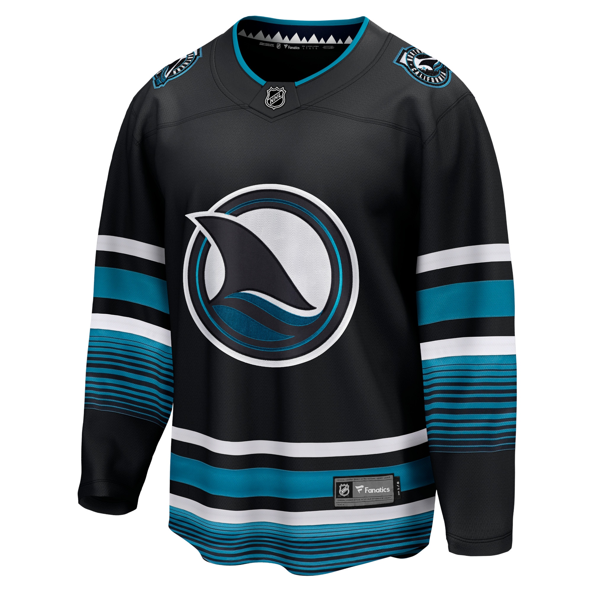 San Jose Sharks Fanatics Alternate Breakaway Jersey – Black Clowdercats