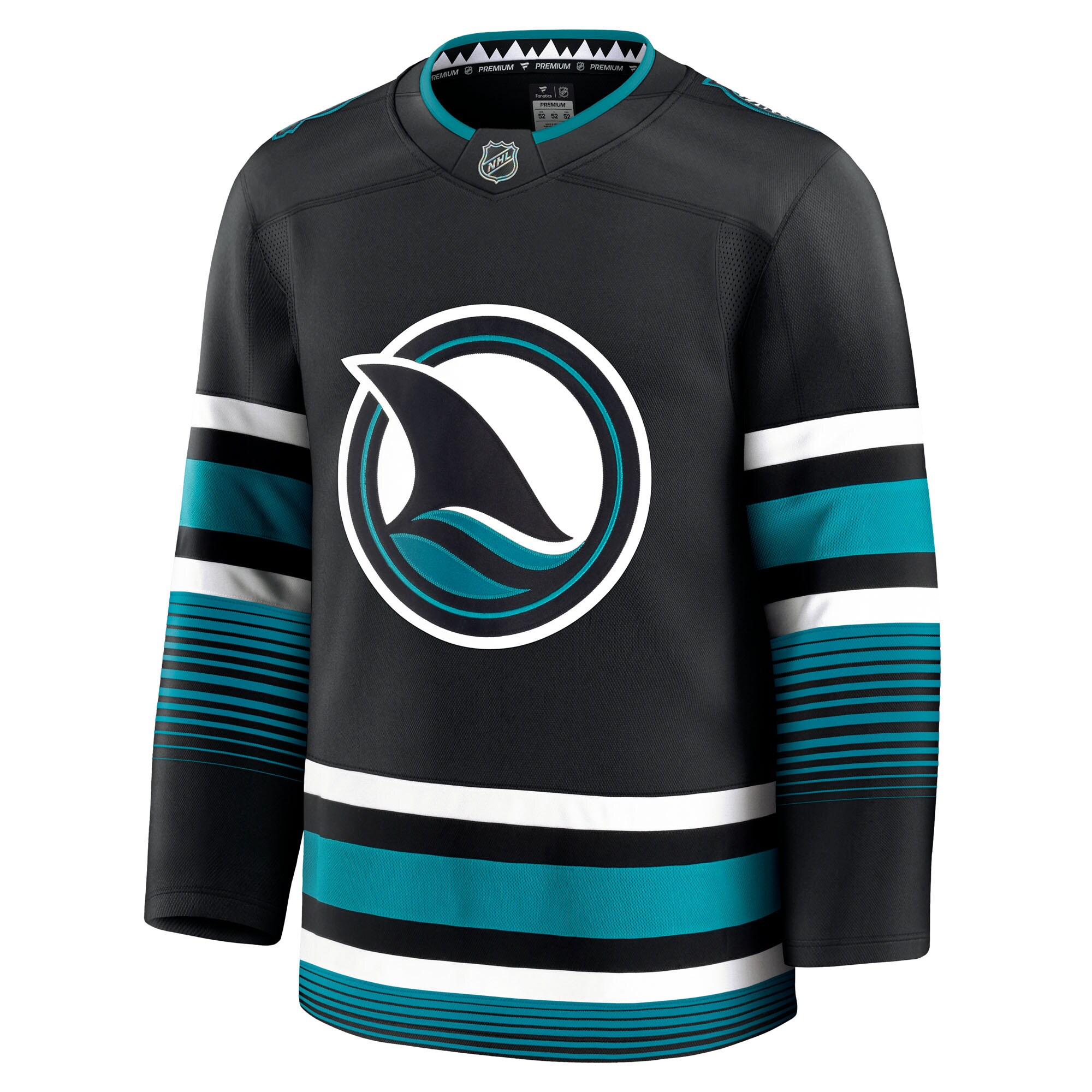 San Jose Sharks Fanatics Alternate Premium Jersey – Black Clowdercats