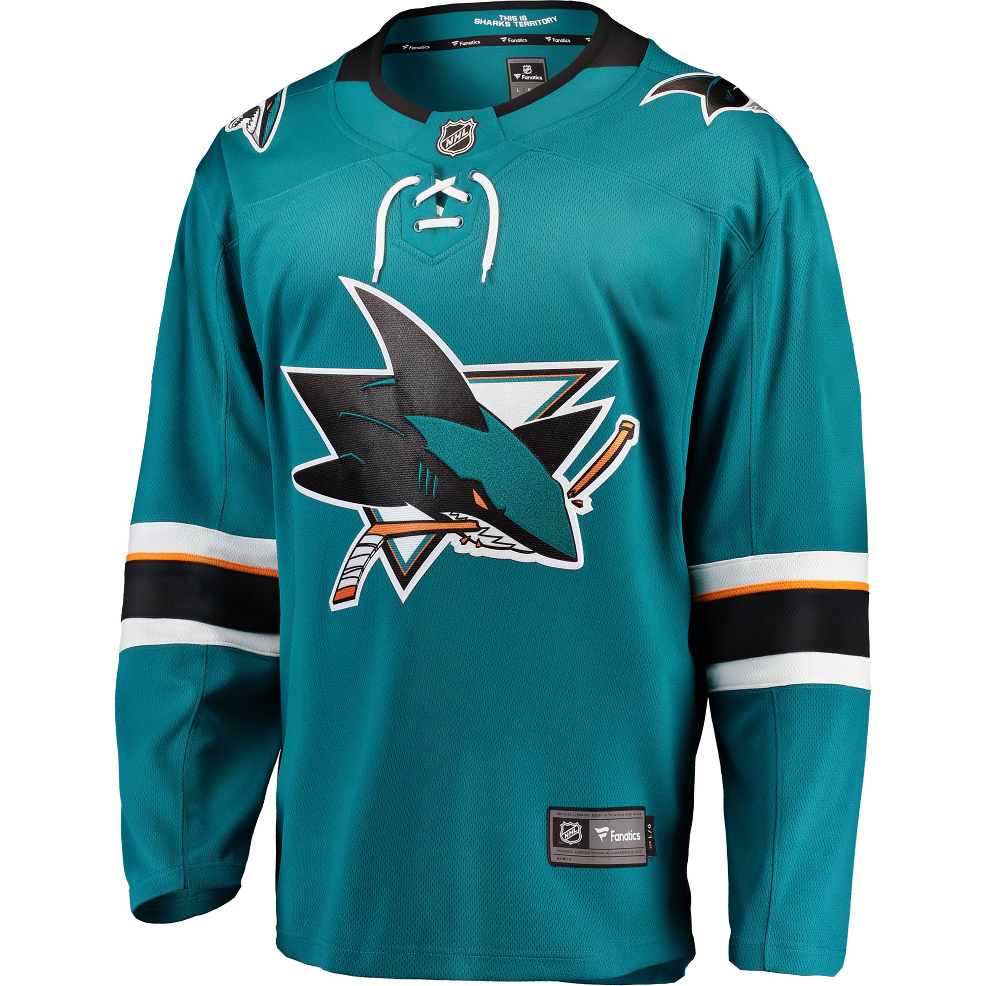 San Jose Sharks Fanatics Breakaway Home Jersey – Teal Clowdercats