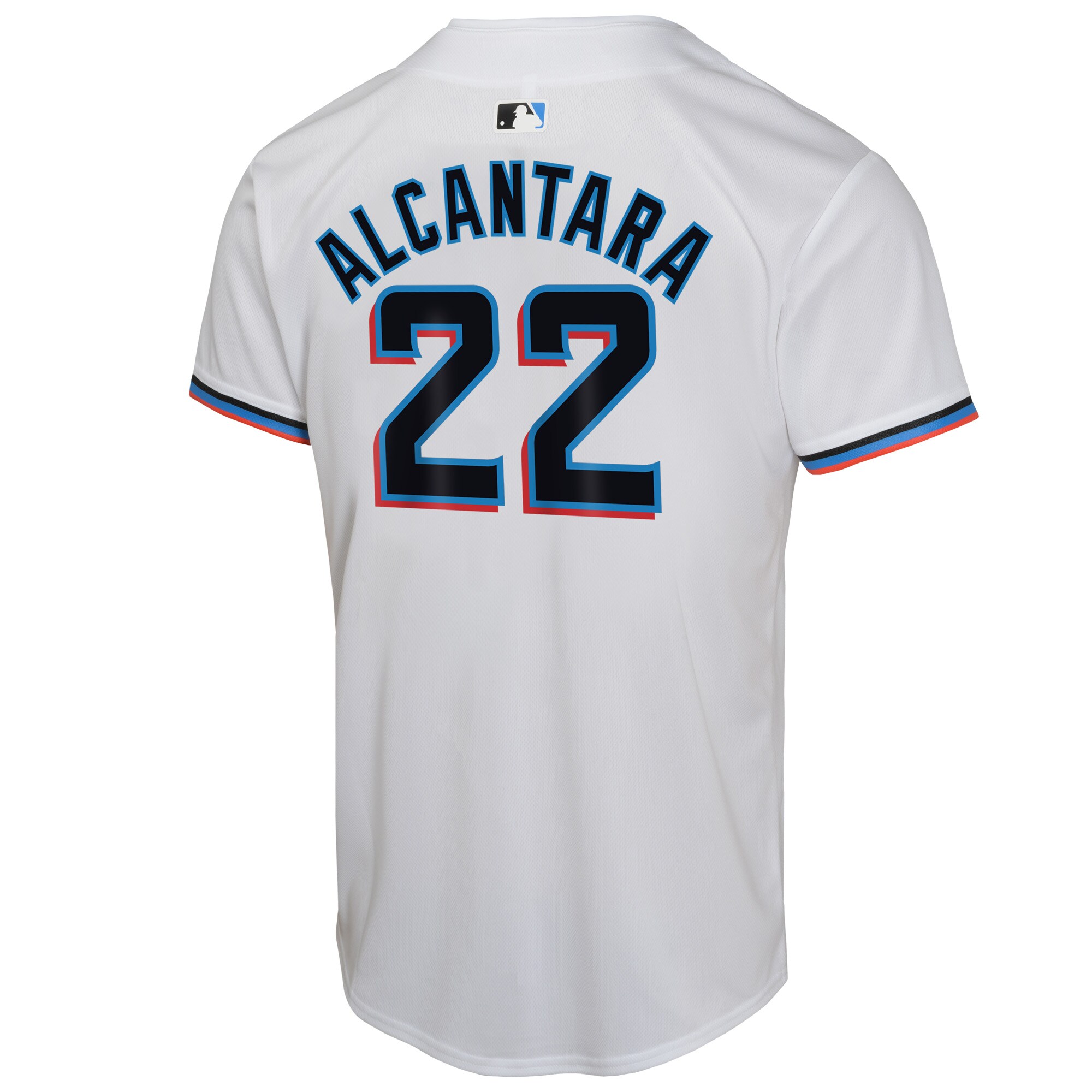 Sandy Alcantara Miami Marlins Nike Youth Home Game Player Jersey – White
