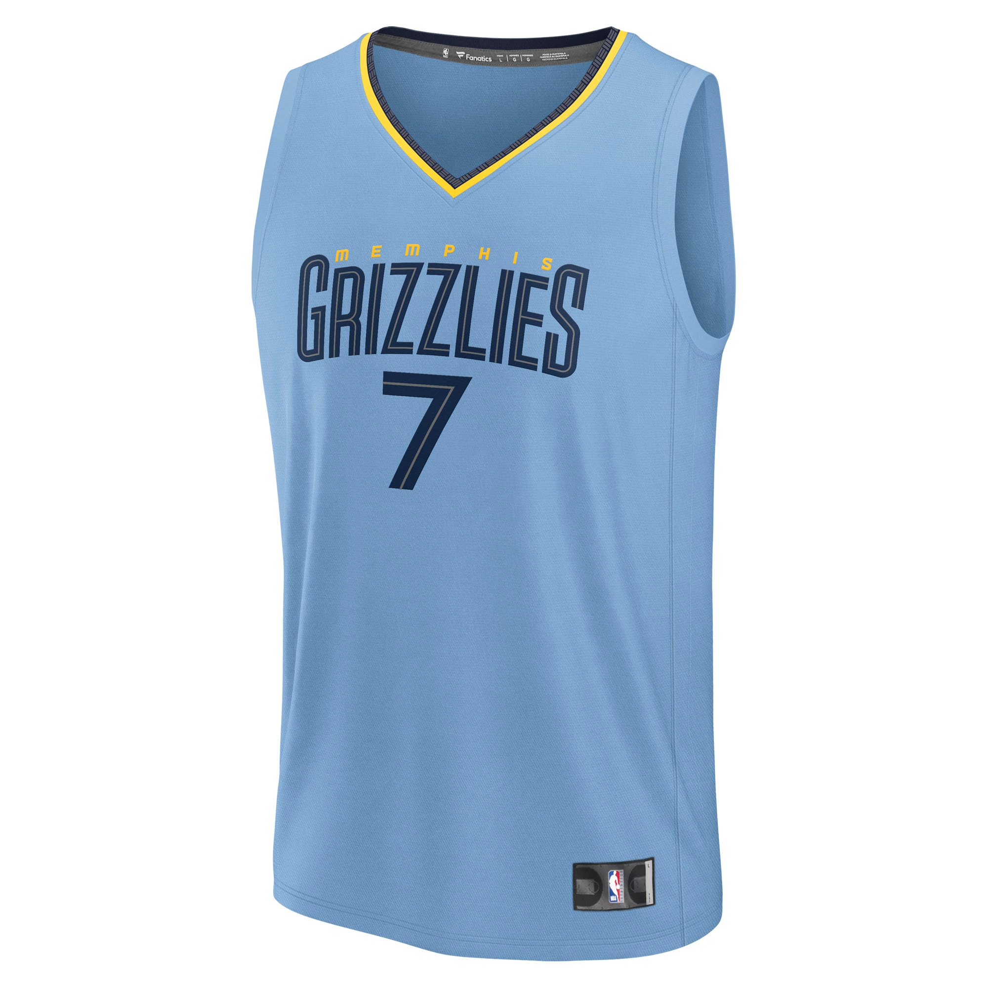 Santi Aldama Memphis Grizzlies Fanatics Fast Break Replica Player Jersey – Statement Edition – Light Blue Clowdercats
