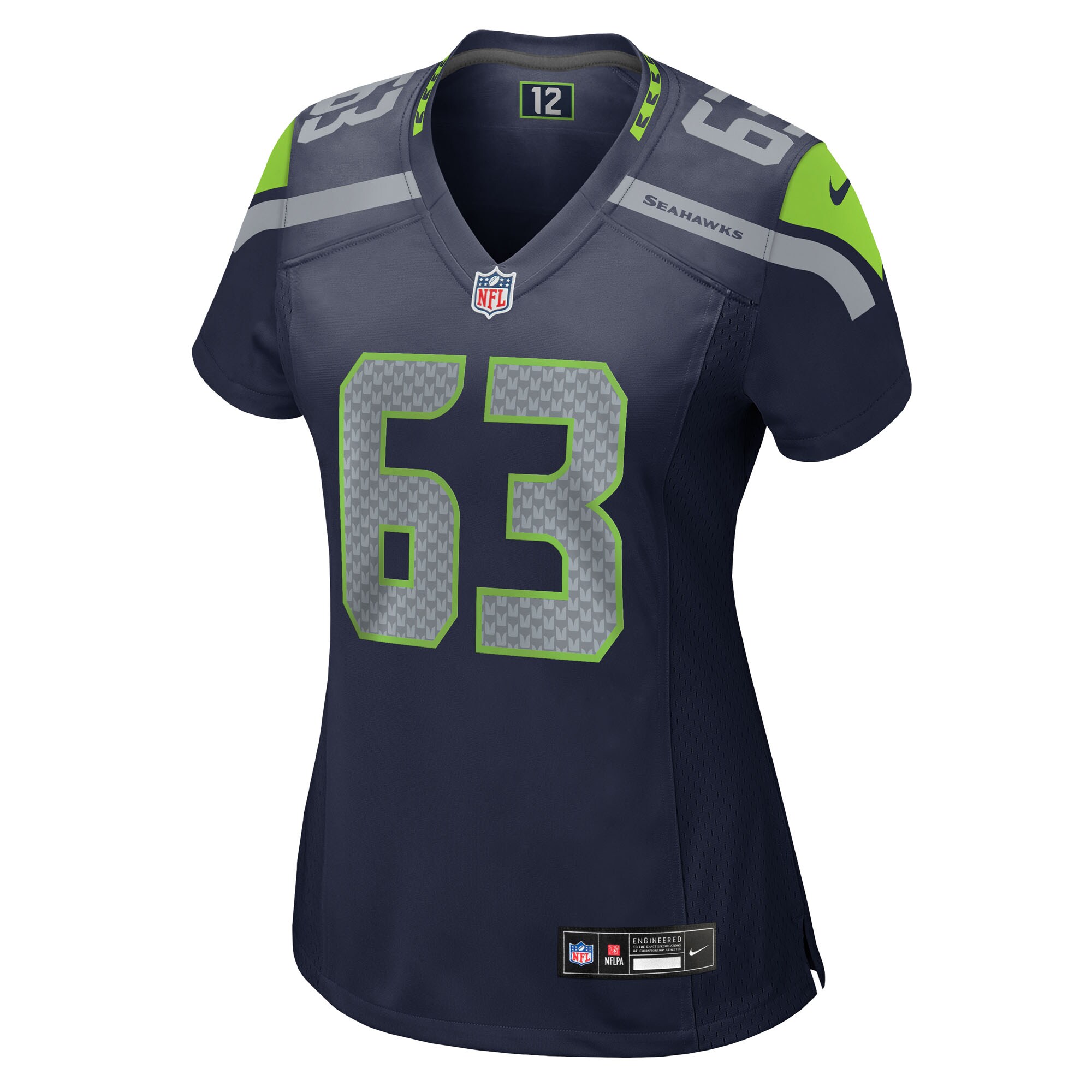 Sataoa Laumea Seattle Seahawks Nike Women’s Team Game Jersey – College Navy Clowdercats