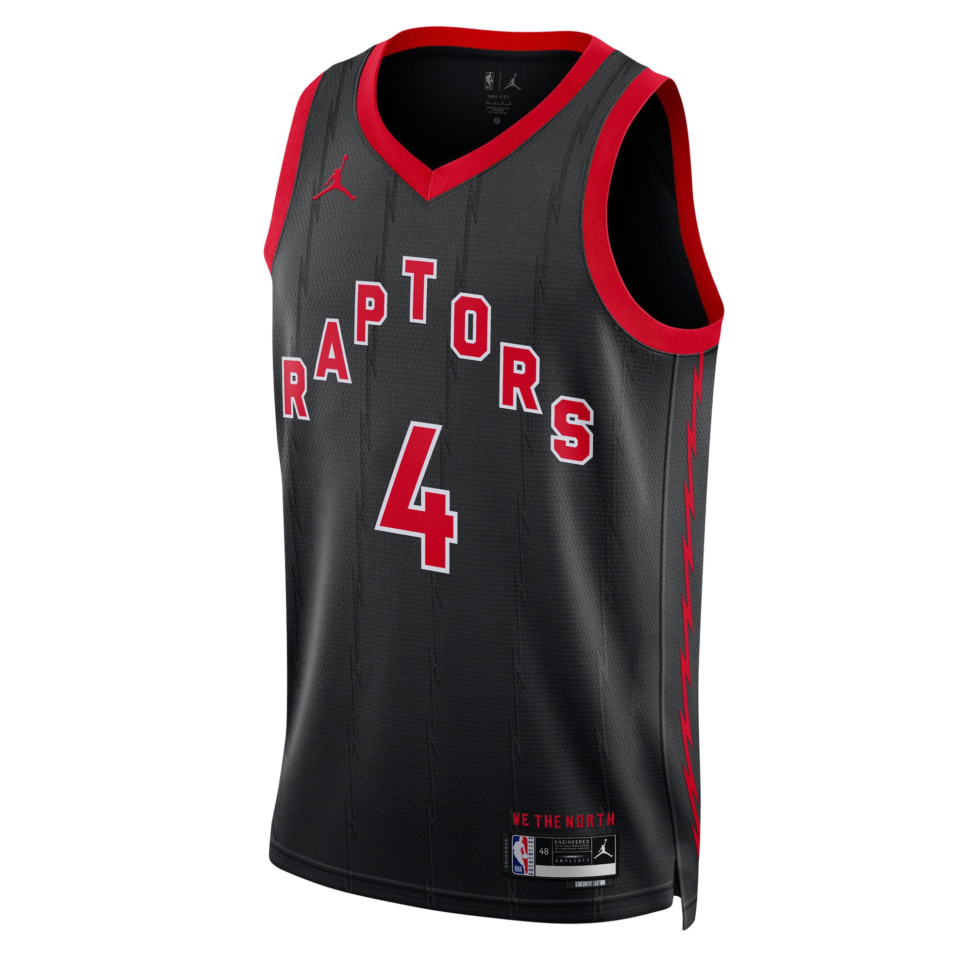 Scottie Barnes Toronto Raptors Jordan Brand Unisex Swingman Jersey – Statement Edition – Black Clowdercats