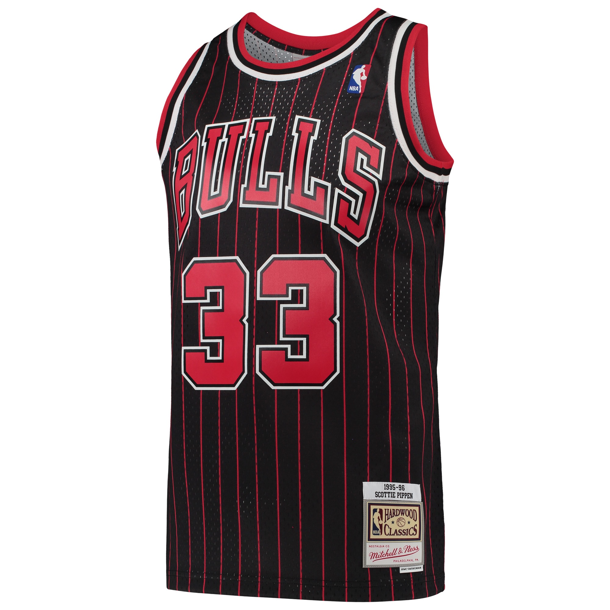 Scottie Pippen Chicago Bulls Mitchell & Ness Hardwood Classics Swingman Jersey – Black Clowdercats
