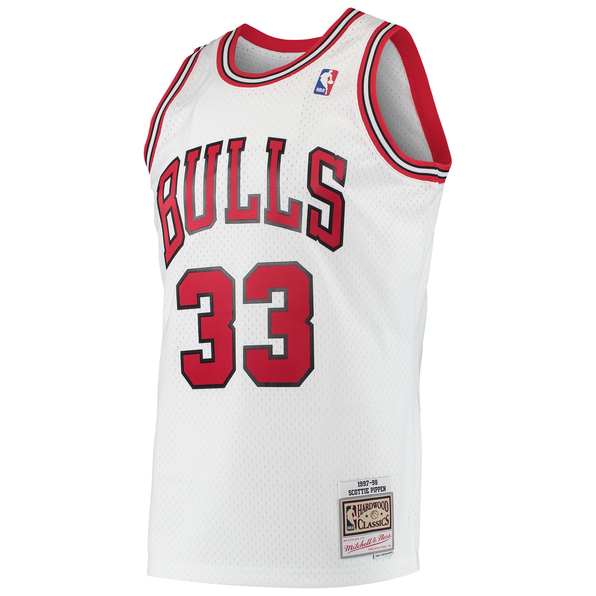 Scottie Pippen Chicago Bulls Mitchell & Ness Hardwood Classics Swingman Jersey – White Clowdercats