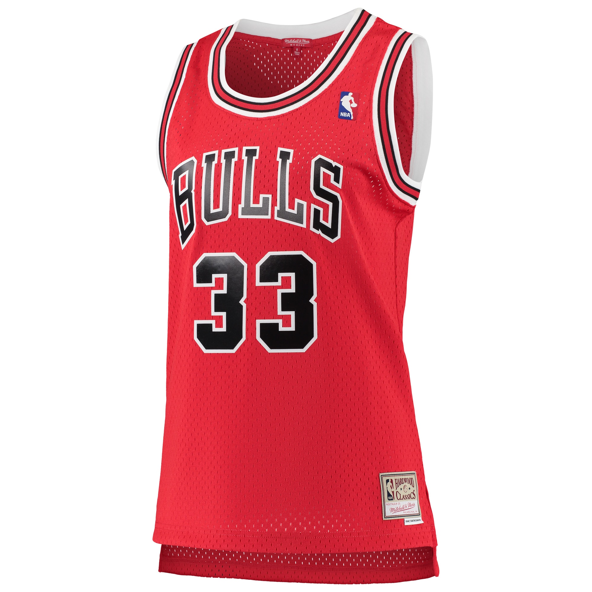 Scottie Pippen Chicago Bulls Mitchell & Ness Women’s 1997/98 Hardwood Classics Swingman Jersey – Red Clowdercats