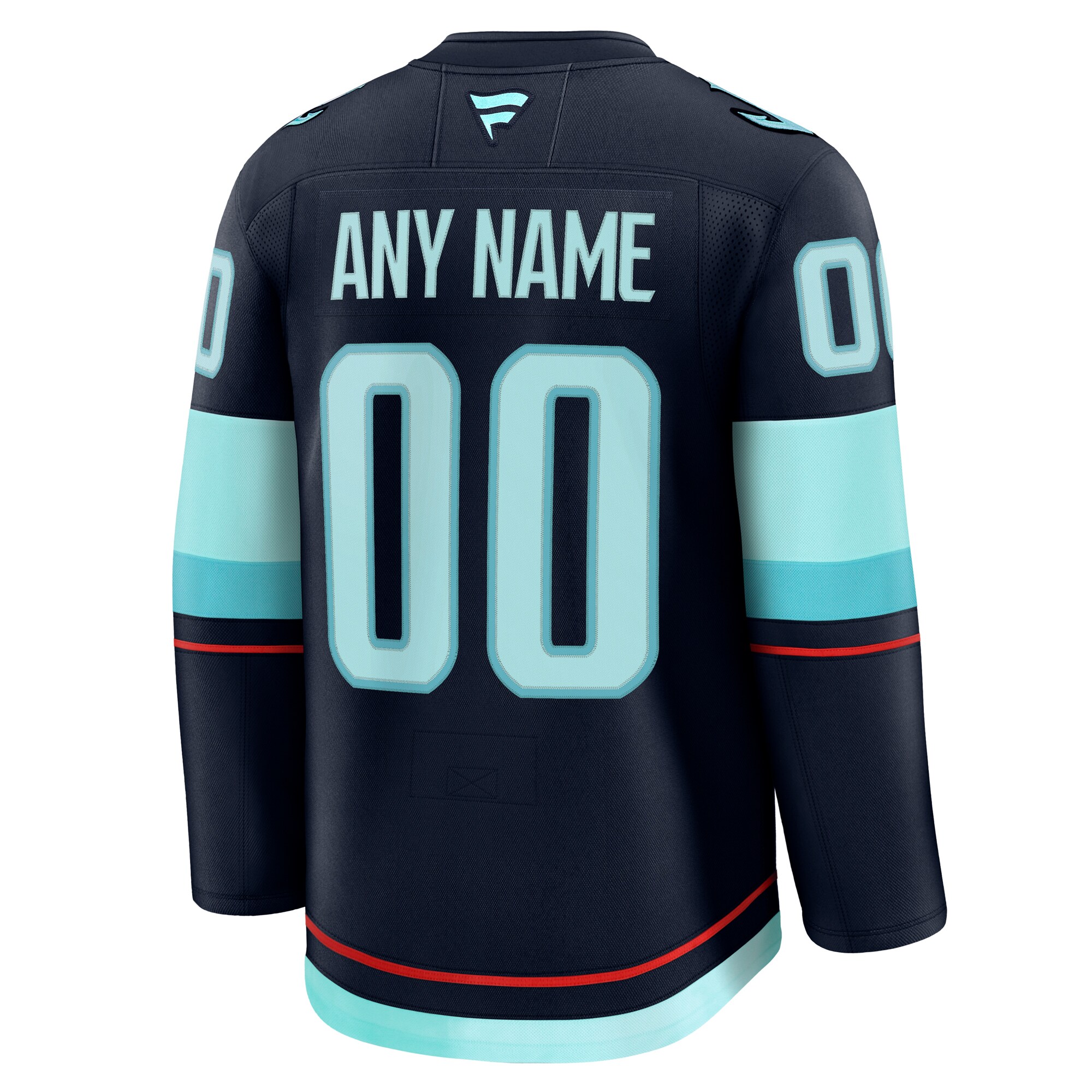 Seattle Kraken Fanatics Home Premium Custom Jersey – Deep Sea Blue Clowdercats
