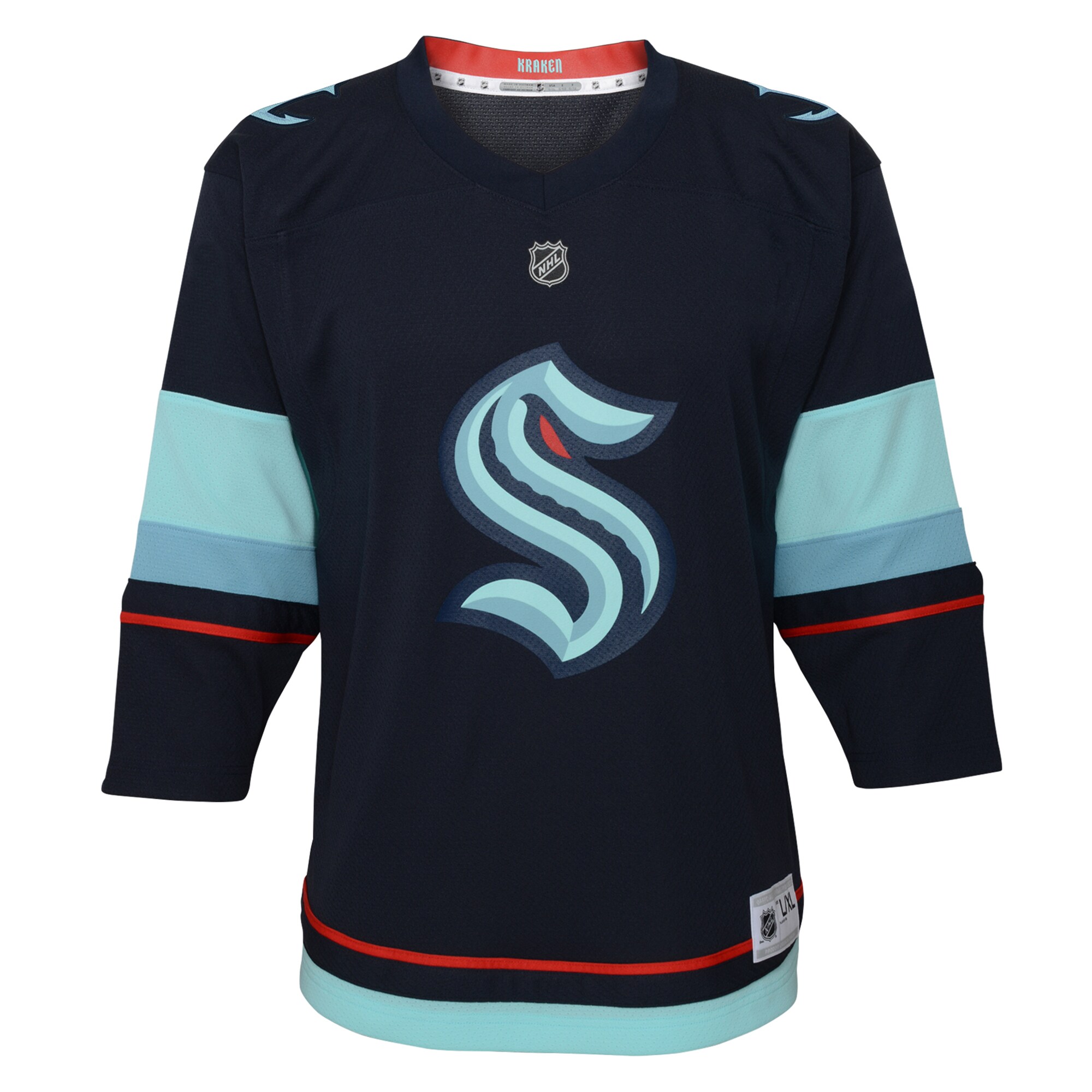 Seattle Kraken Youth Home Replica Jersey – Navy Clowdercats
