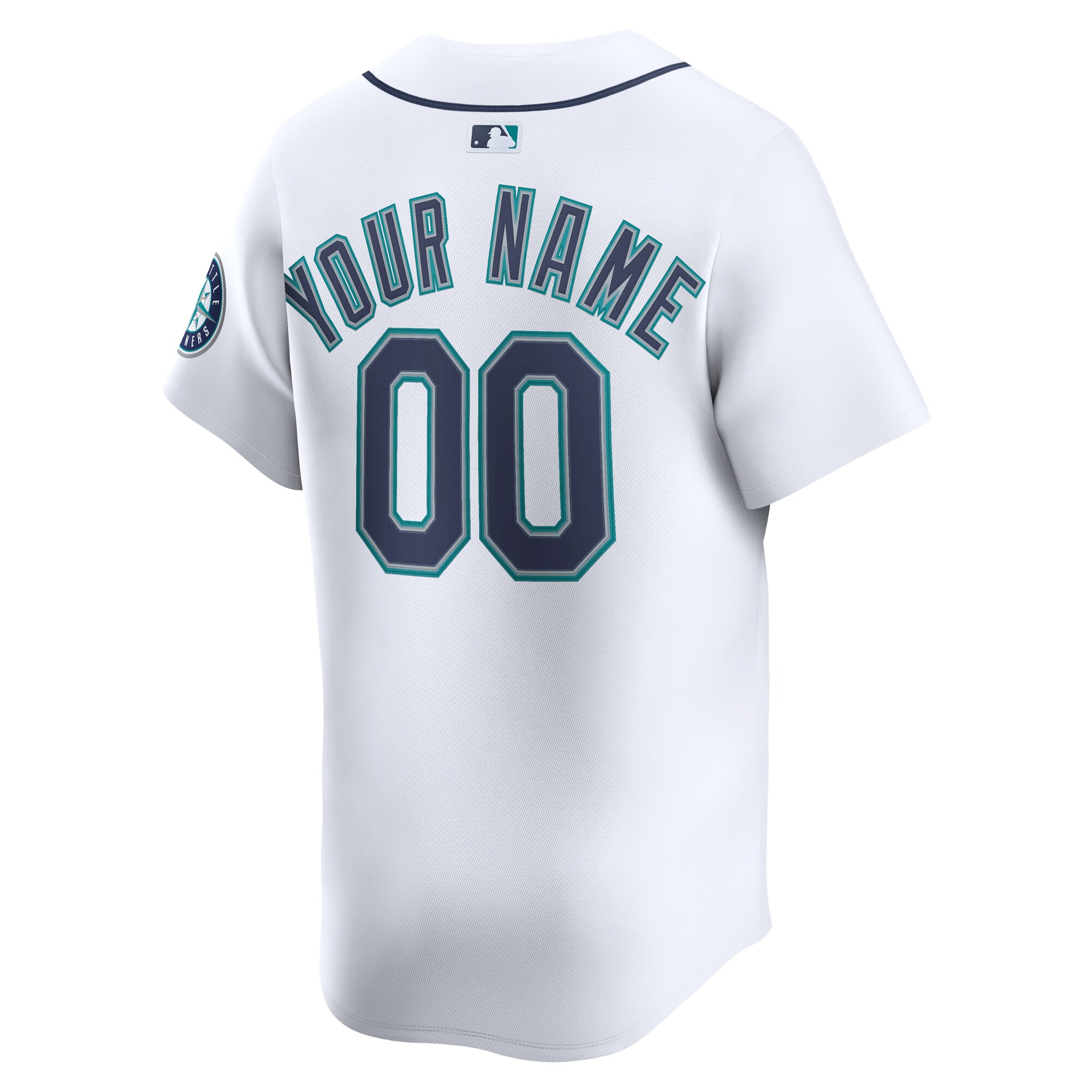 Seattle Mariners Nike Home Limited Custom Jersey – White