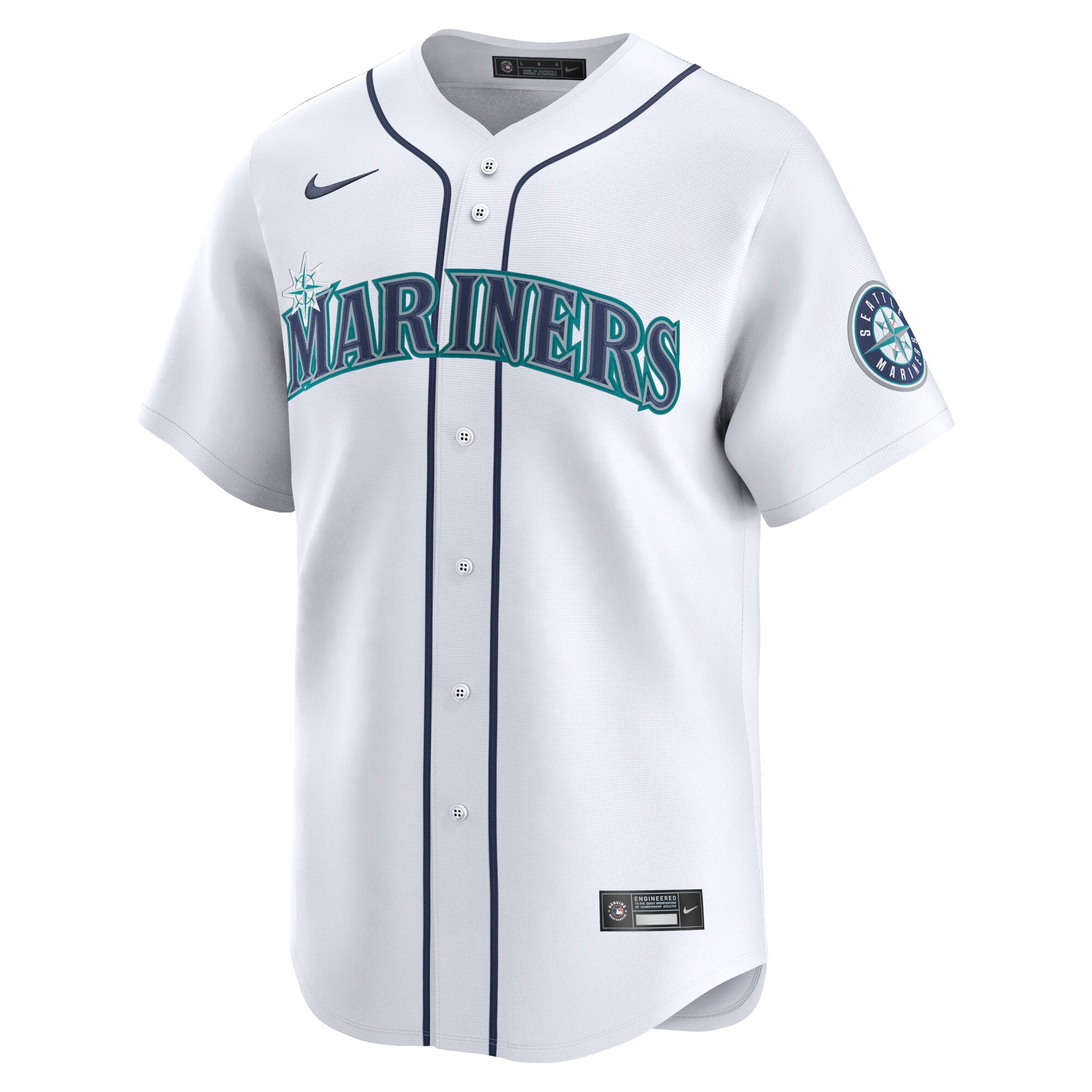 Seattle Mariners Nike Home Limited Jersey – White