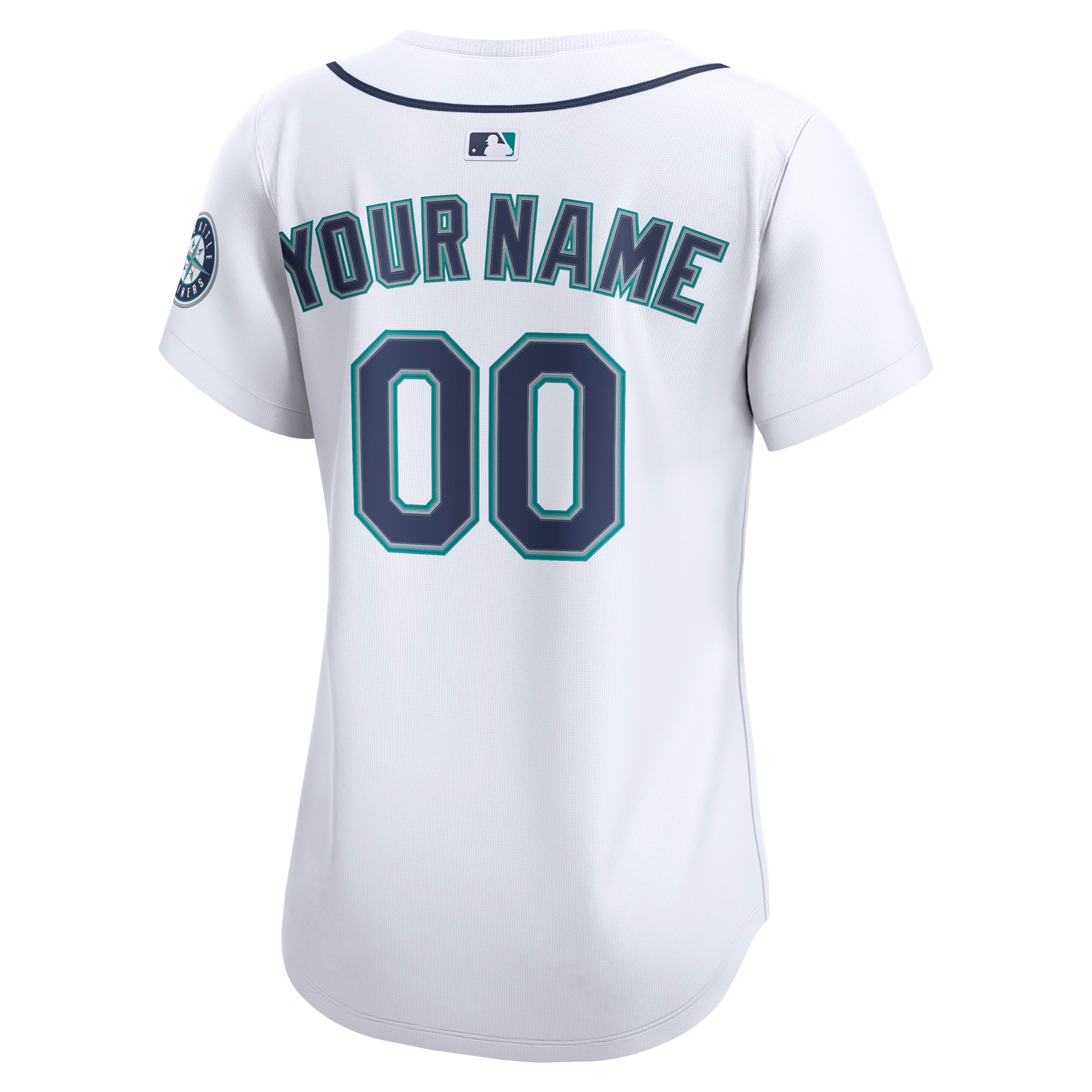 Seattle Mariners Nike Women’s Home Limited Custom Jersey – White